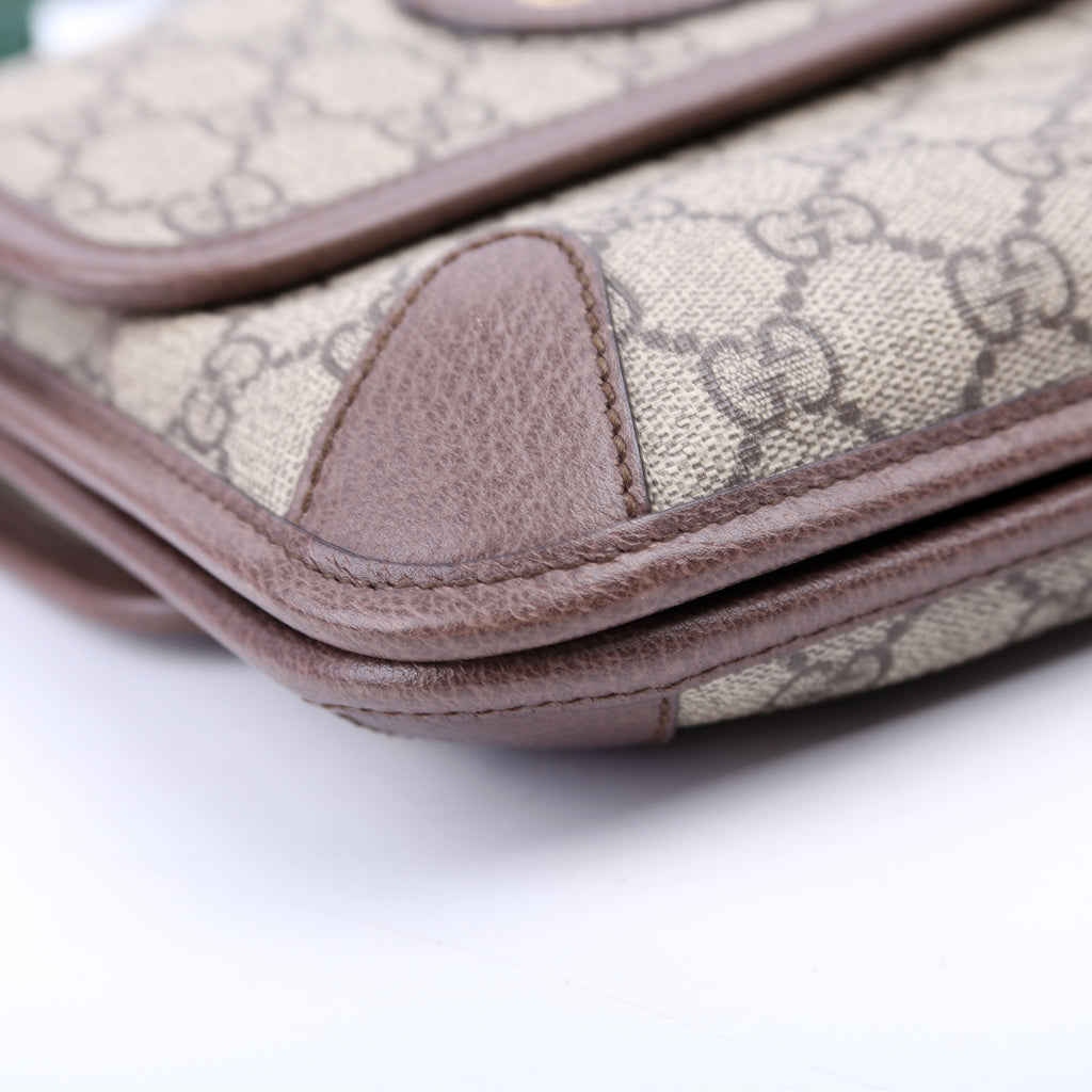 Gucci 501050 GG Supreme Neo Messenger Small Brown