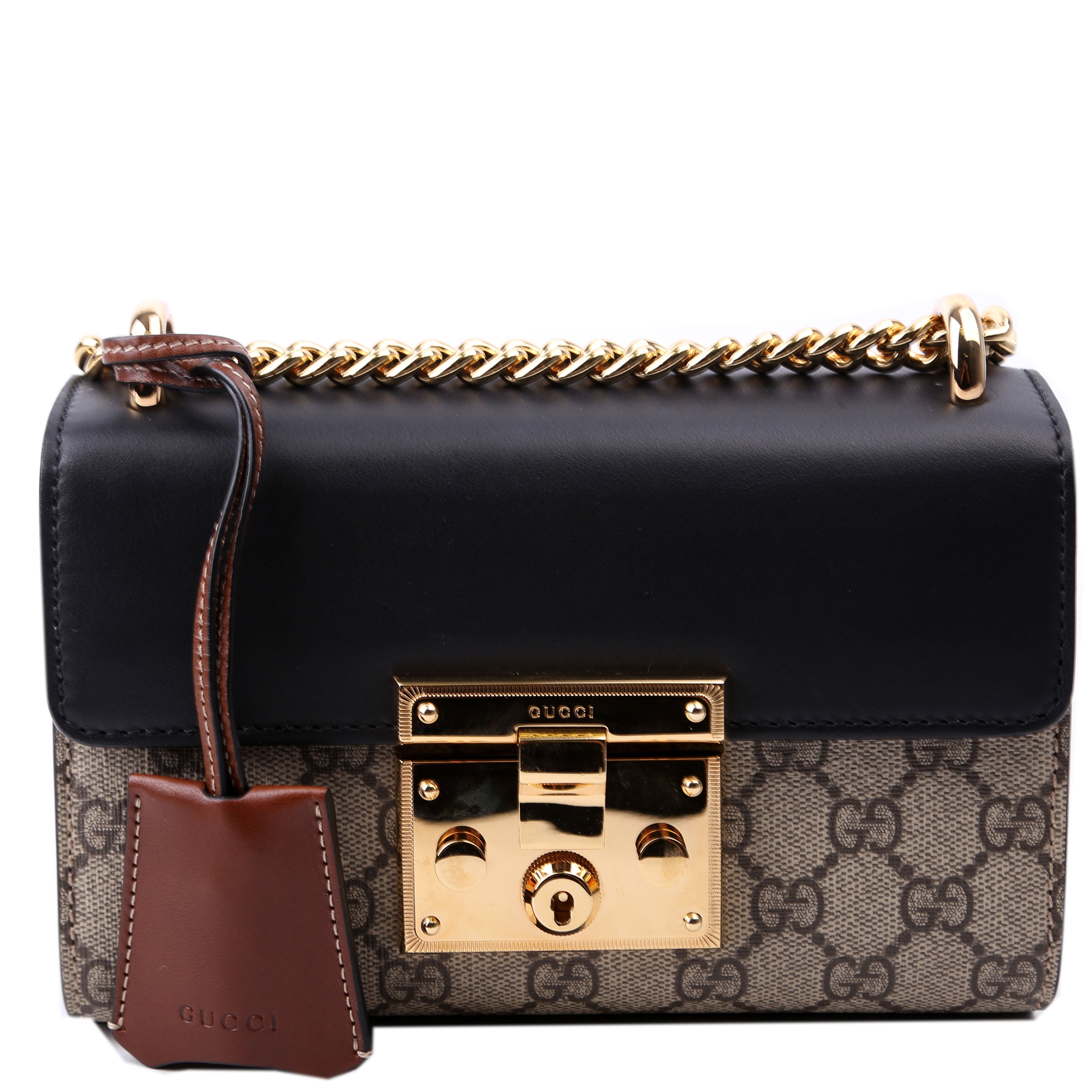 409487 Padlock GG Supreme Small Black