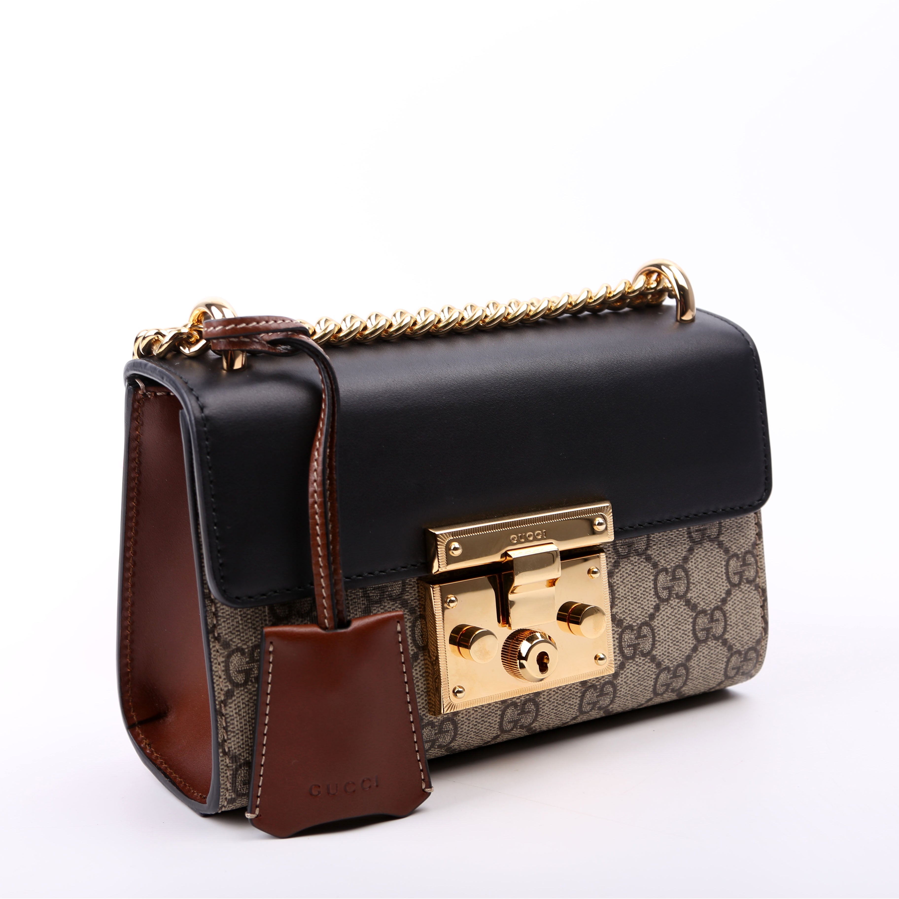 409487 Padlock GG Supreme Small Black