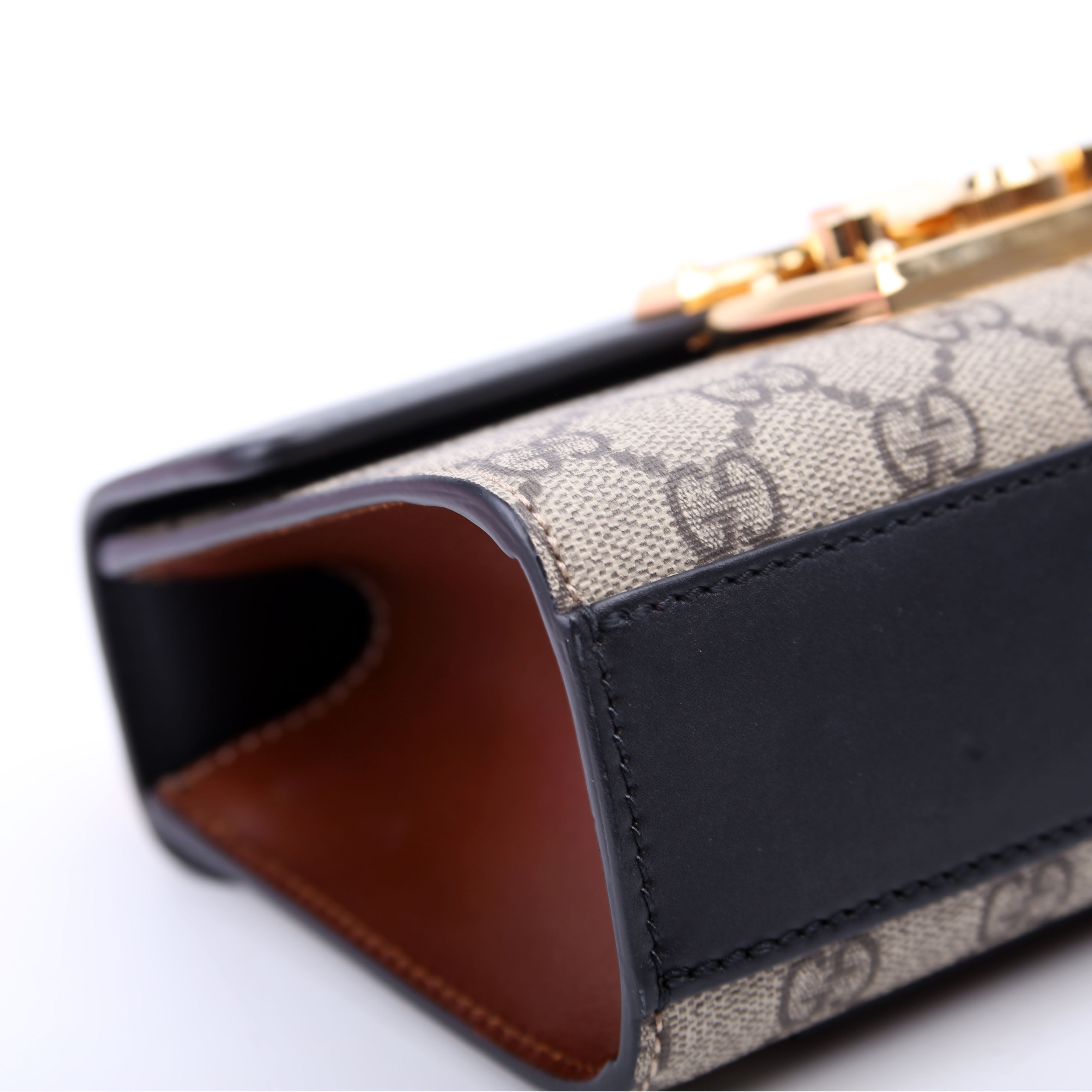 409487 Padlock GG Supreme Small Black