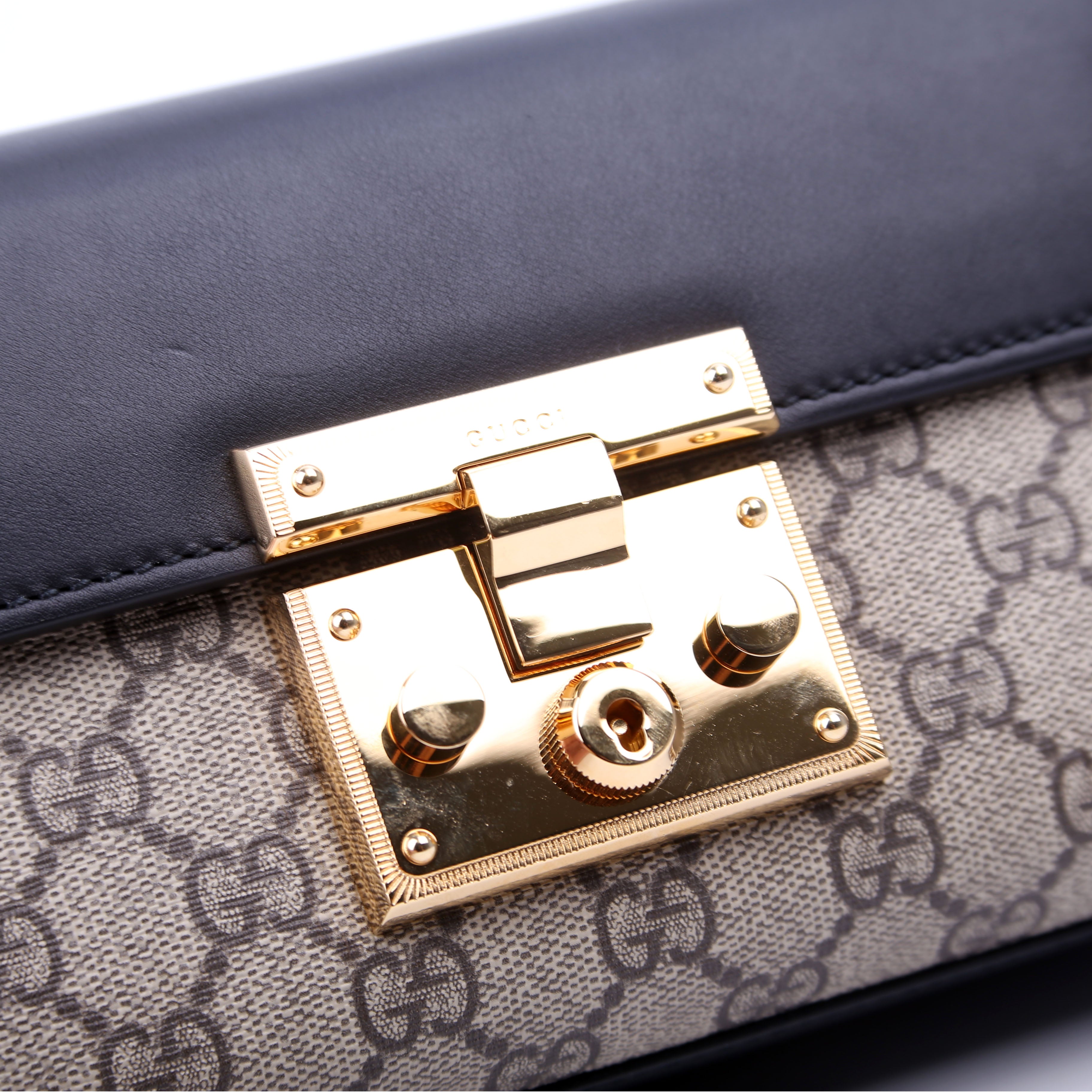 409487 Padlock GG Supreme Small Black