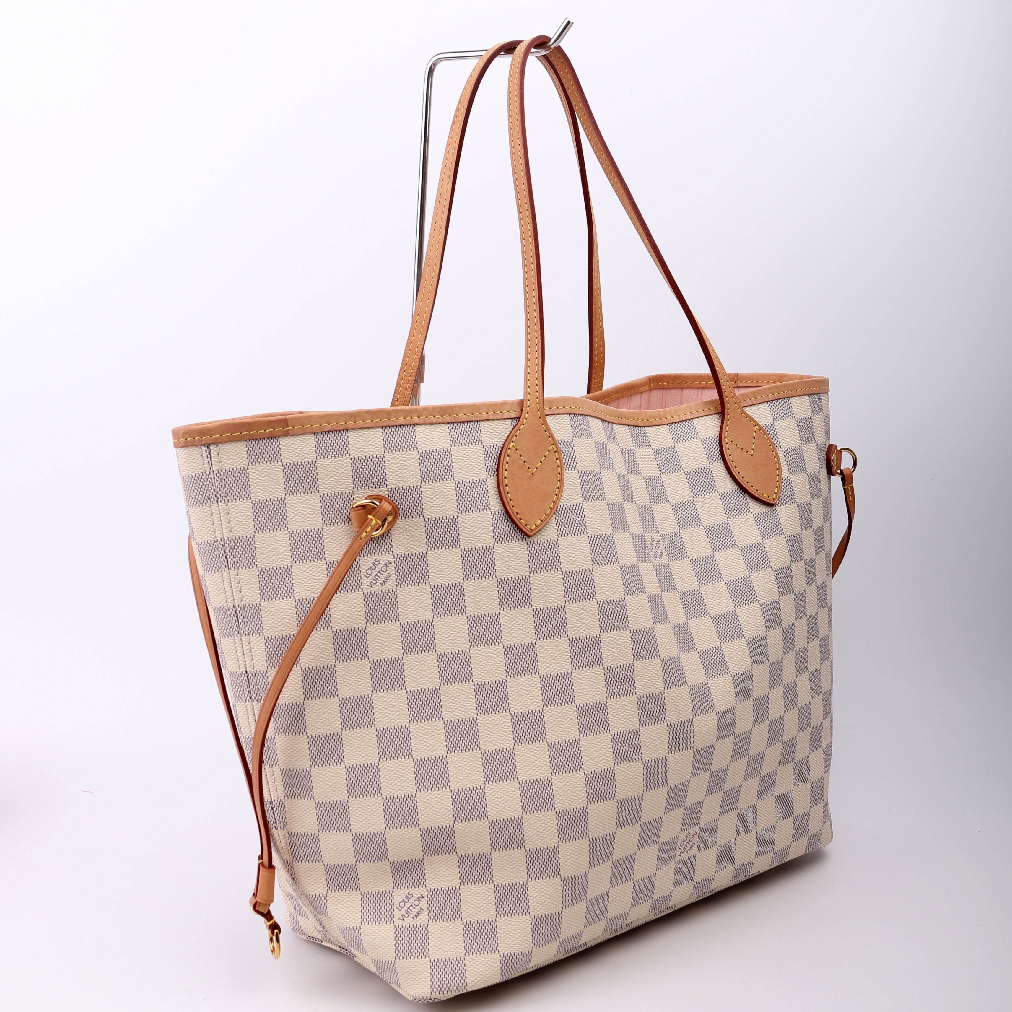 Neverfull With Wallet MM Damier Azur Pink