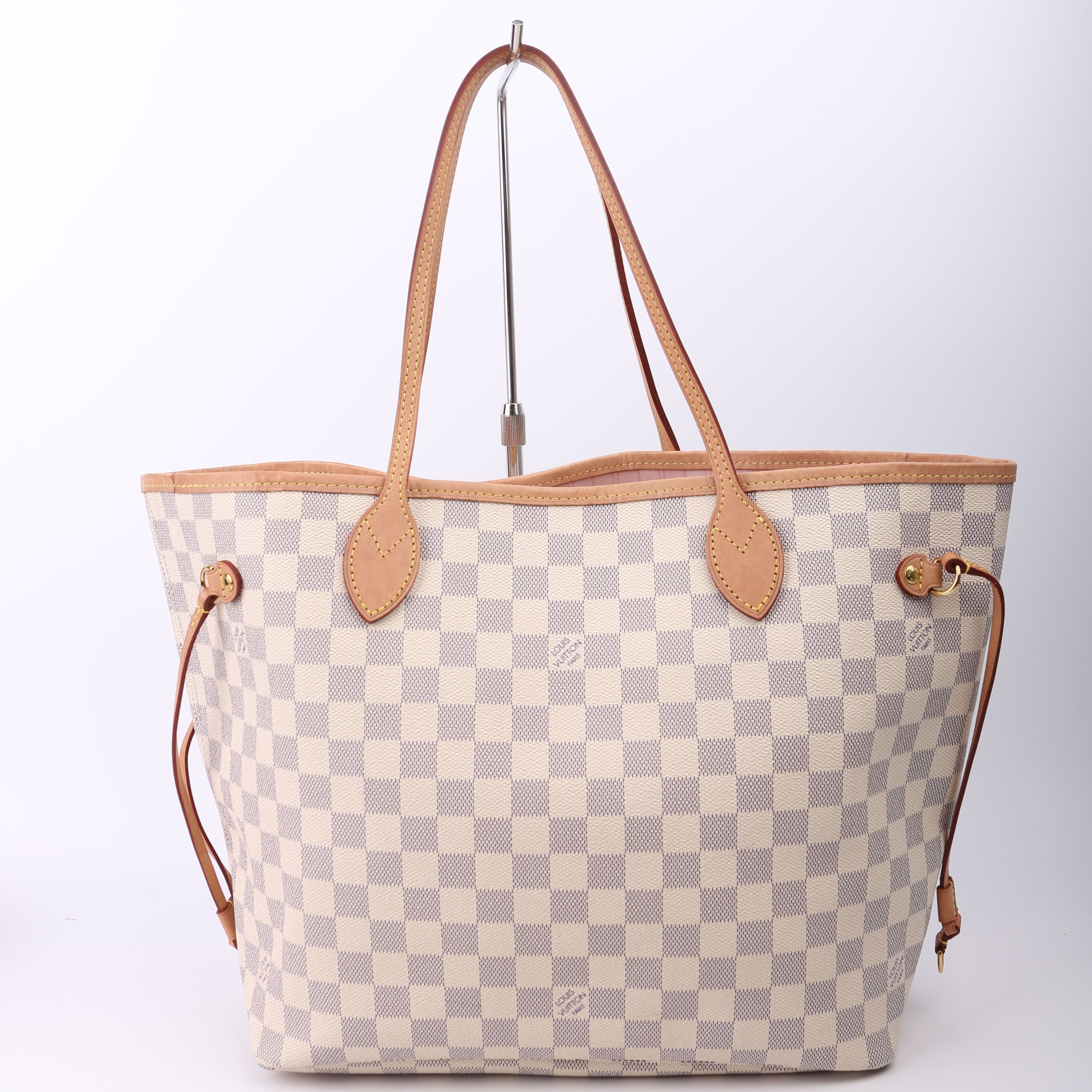 Neverfull With Wallet MM Damier Azur Pink