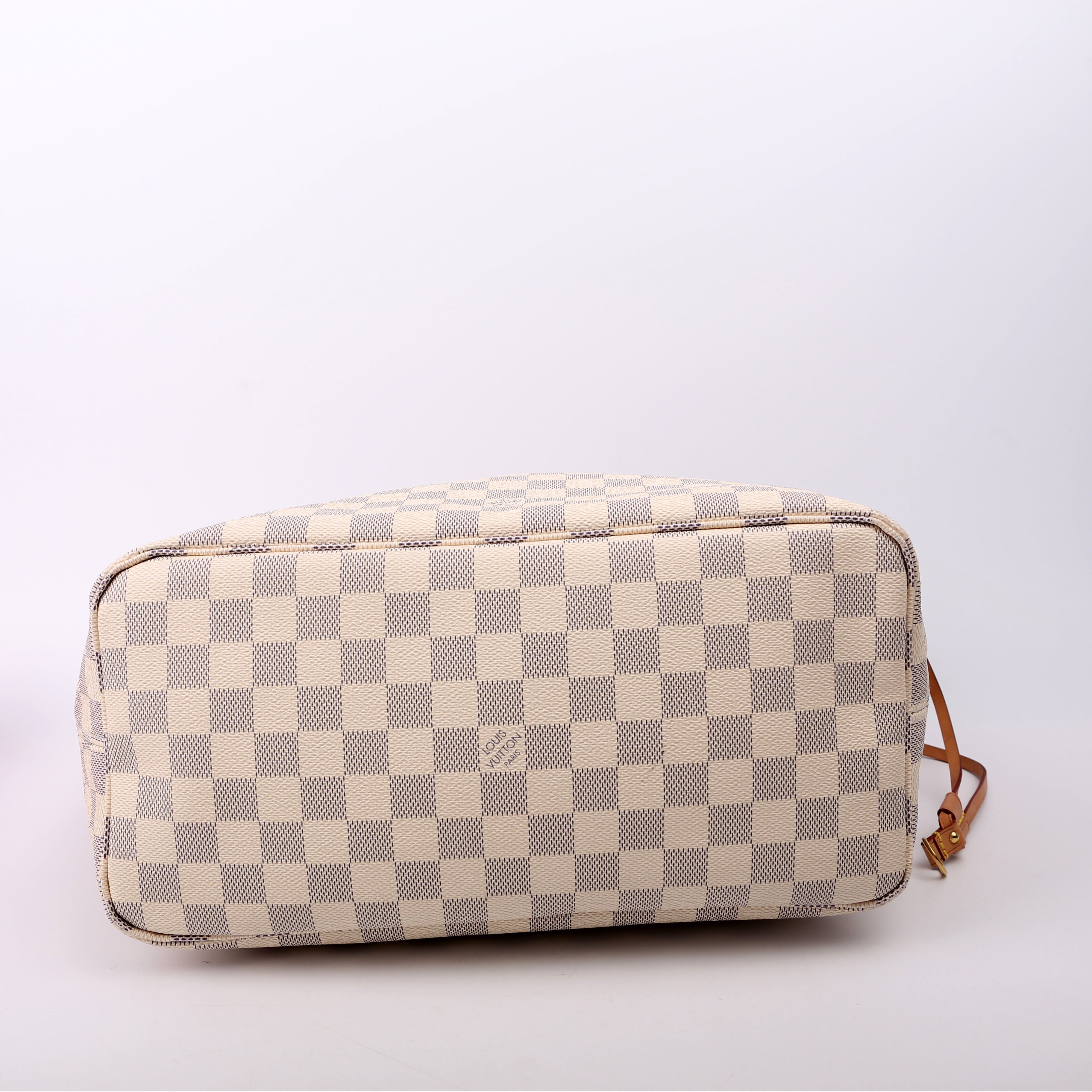 Neverfull With Wallet MM Damier Azur Pink