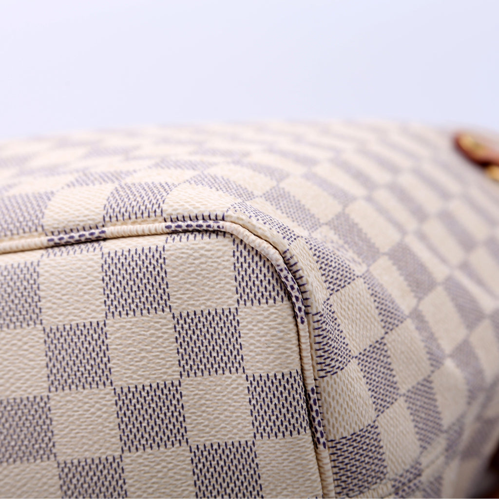 Neverfull With Wallet MM Damier Azur Pink