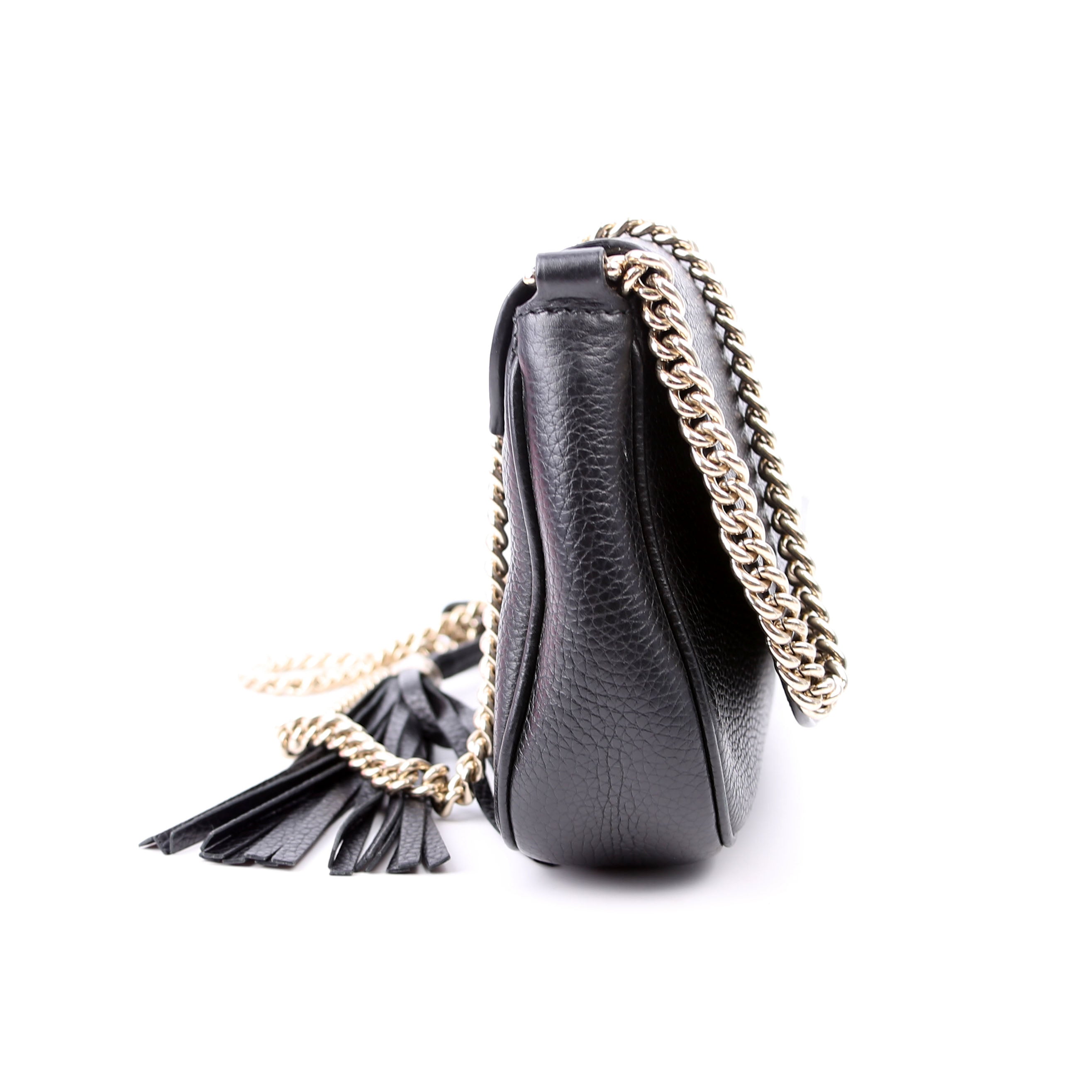 336752 Soho Chain Crossbody Medium Black