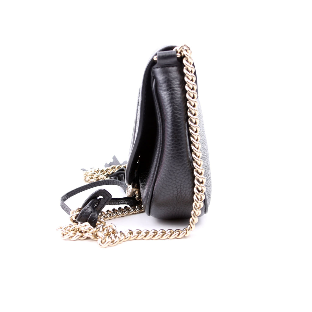 336752 Soho Chain Crossbody Medium Black