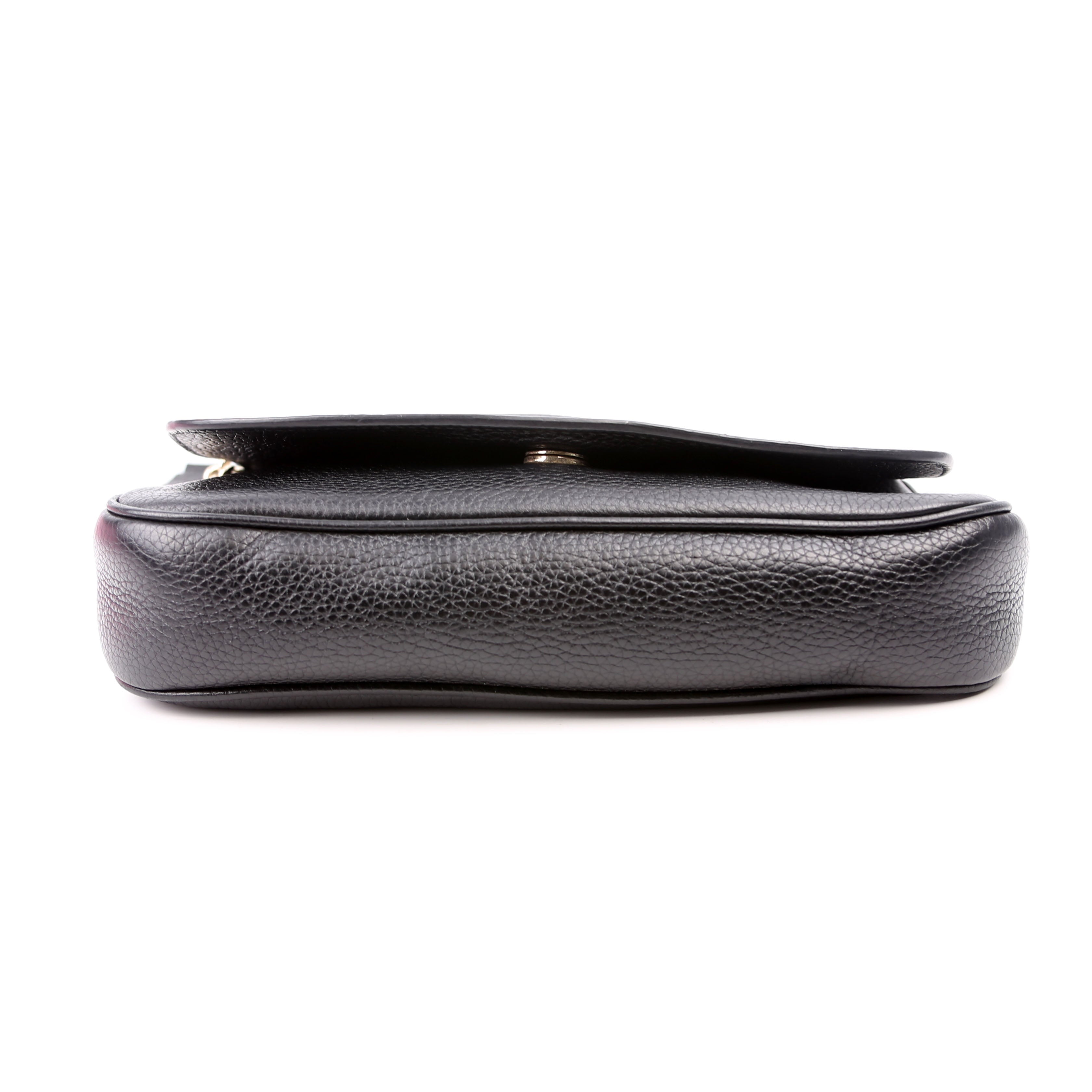 336752 Soho Chain Crossbody Medium Black