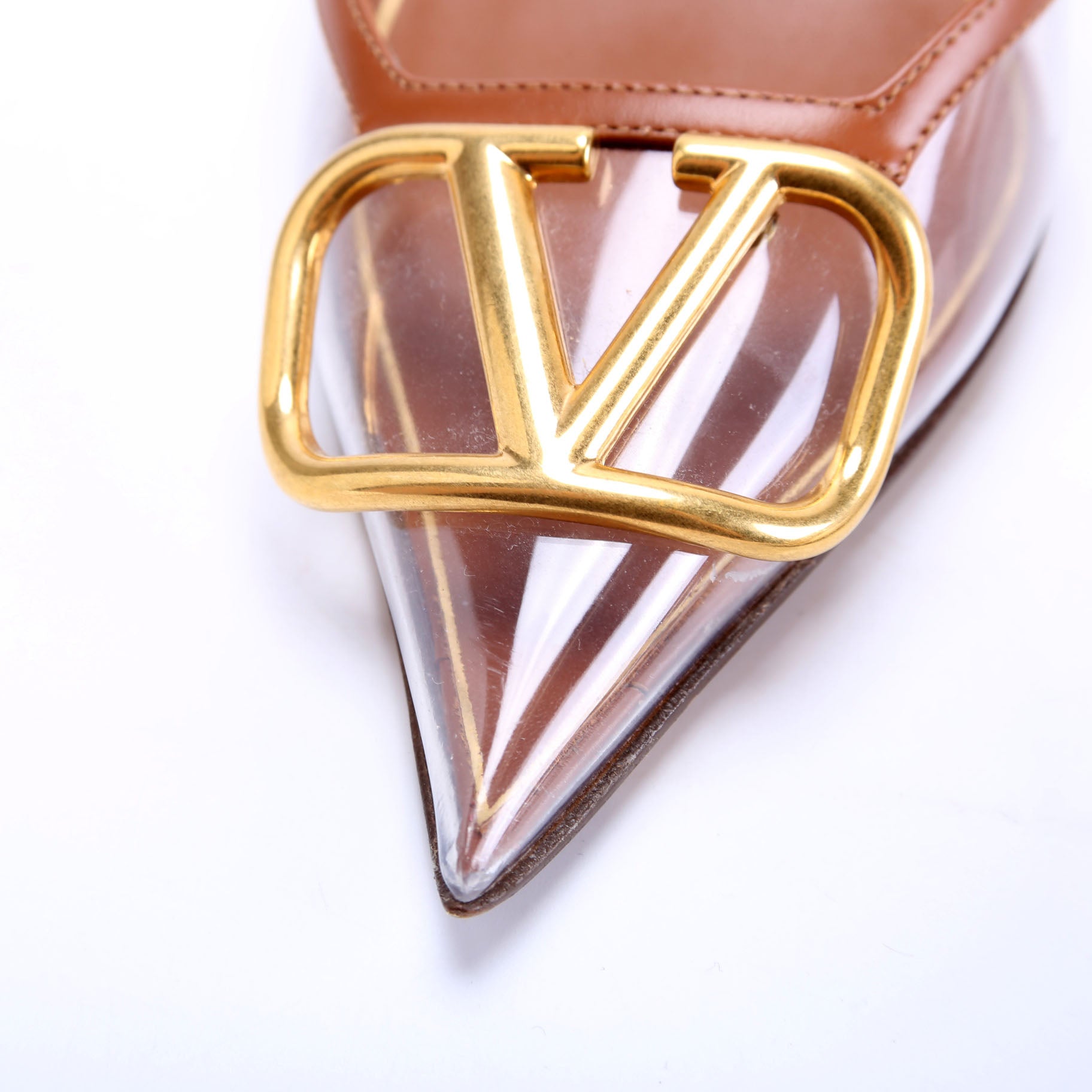VLogo PVC Leather Trimmed Pumps Size 39