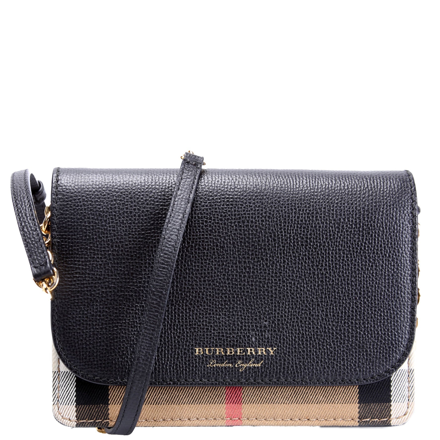 Hampshire Wallet On Chain Leather Black/Brown