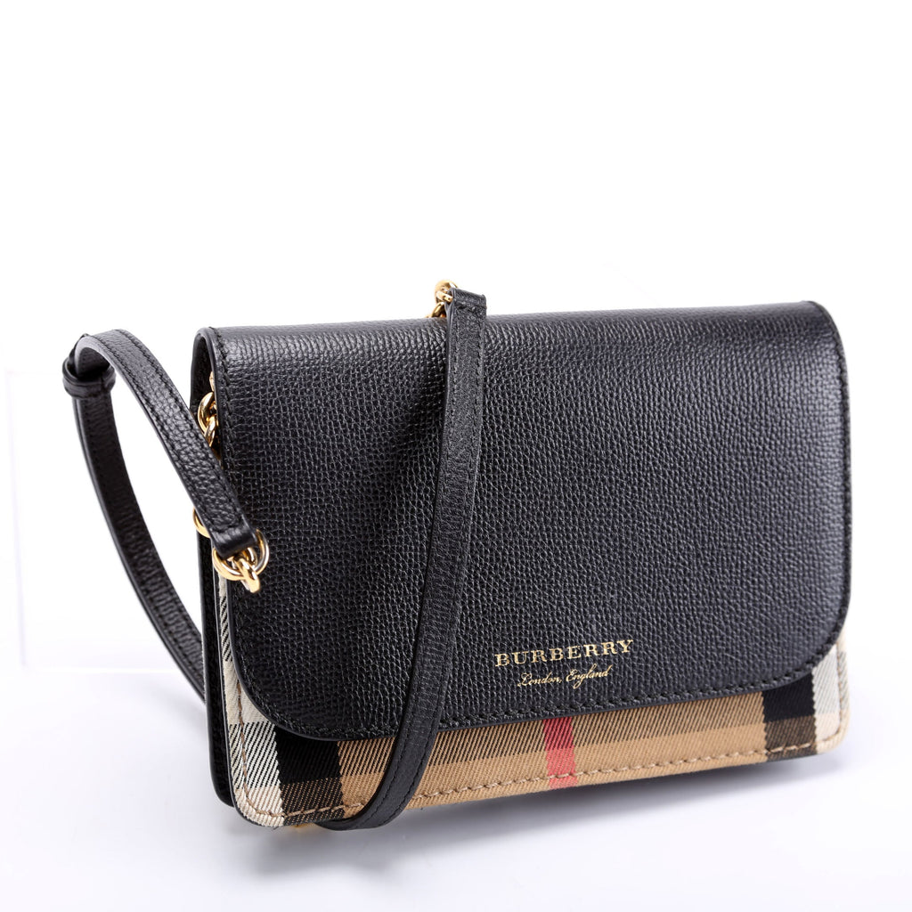 Hampshire Wallet On Chain Leather Black/Brown