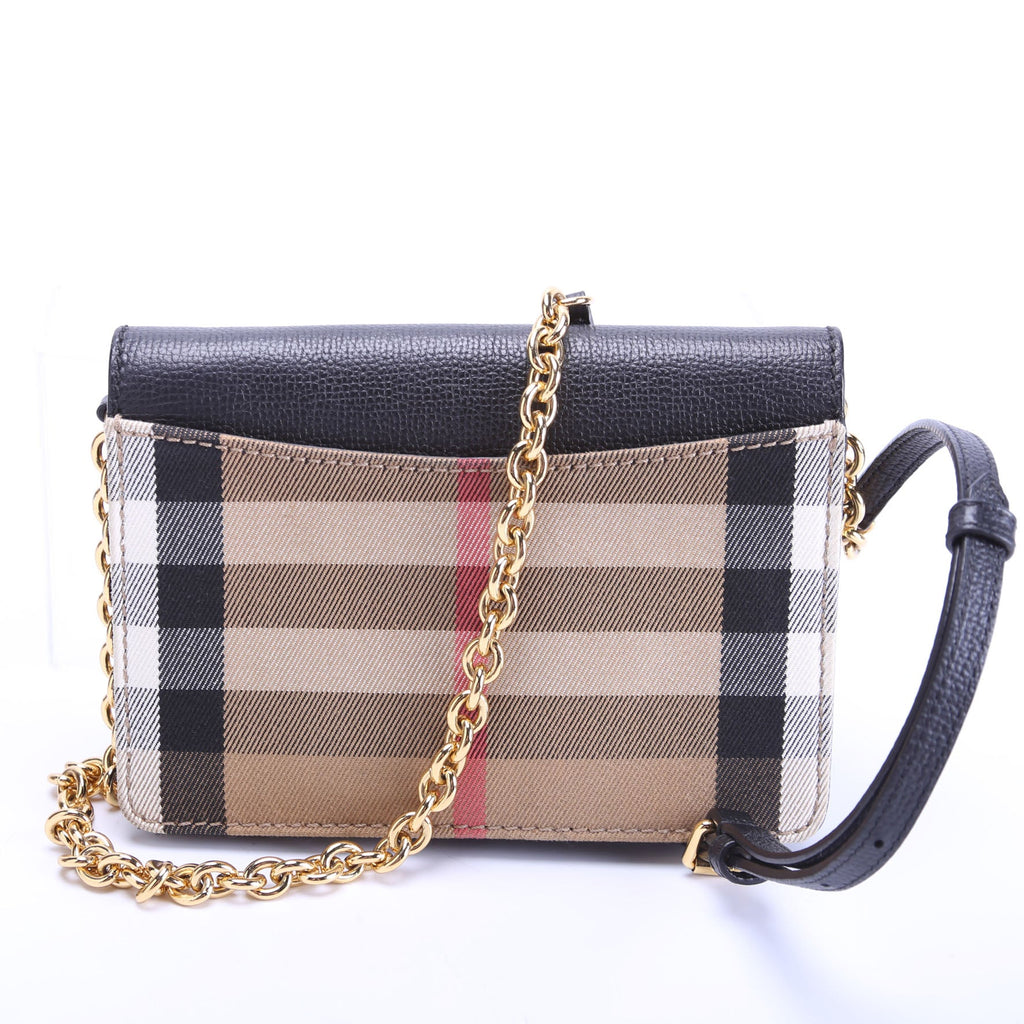 Hampshire Wallet On Chain Leather Black/Brown