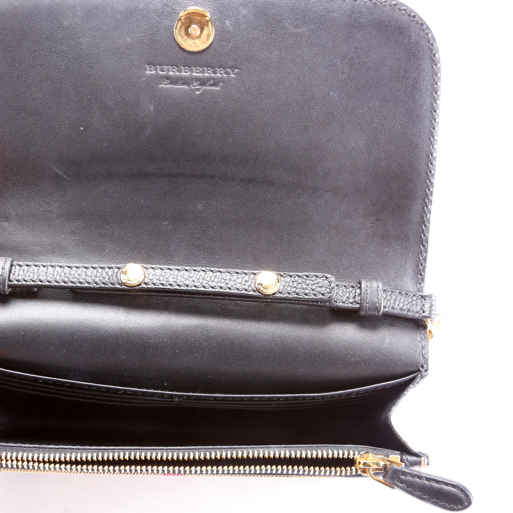Hampshire Wallet On Chain Leather Black/Brown