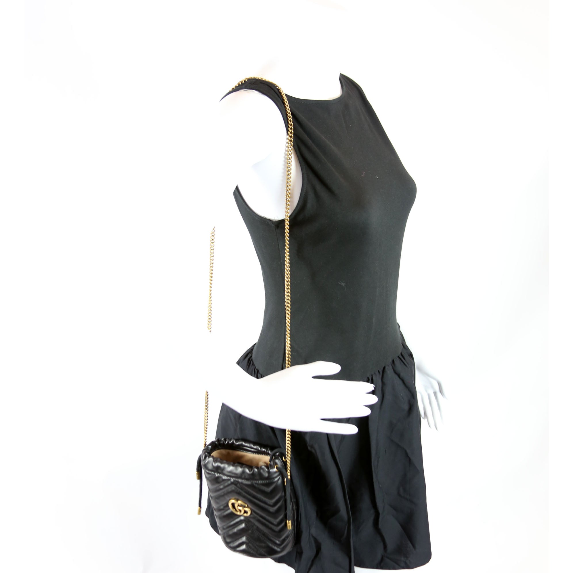 575163 Marmont Mini Bucket Black