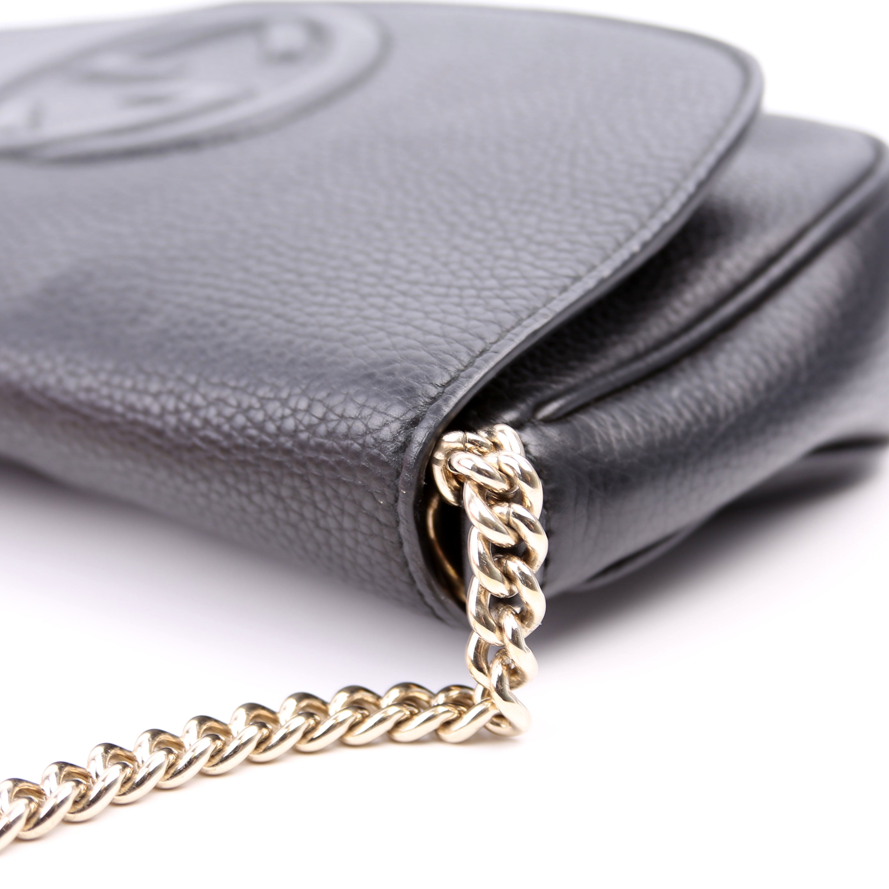 336752 Soho Chain Crossbody Medium Black