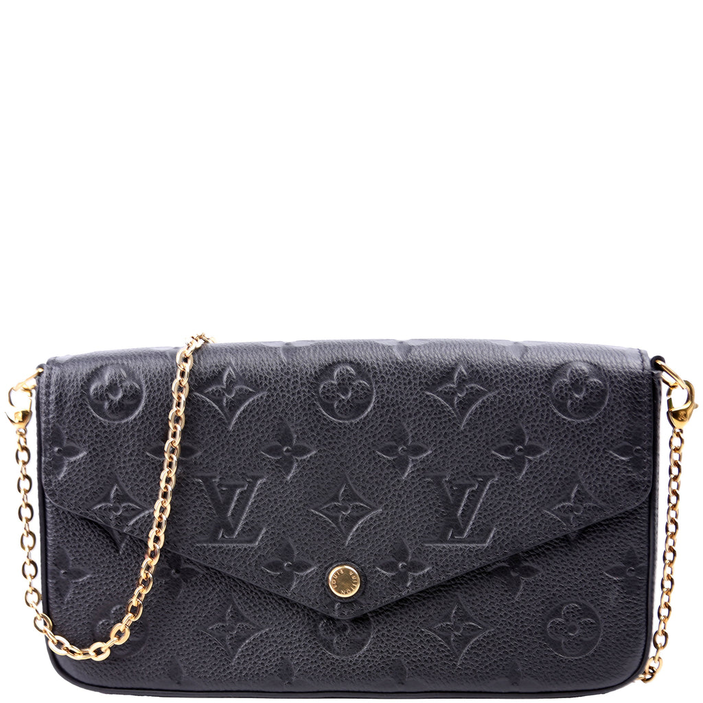 Pochette Felicie Empreinte Black