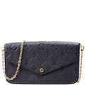 Pochette Felicie Empreinte Black