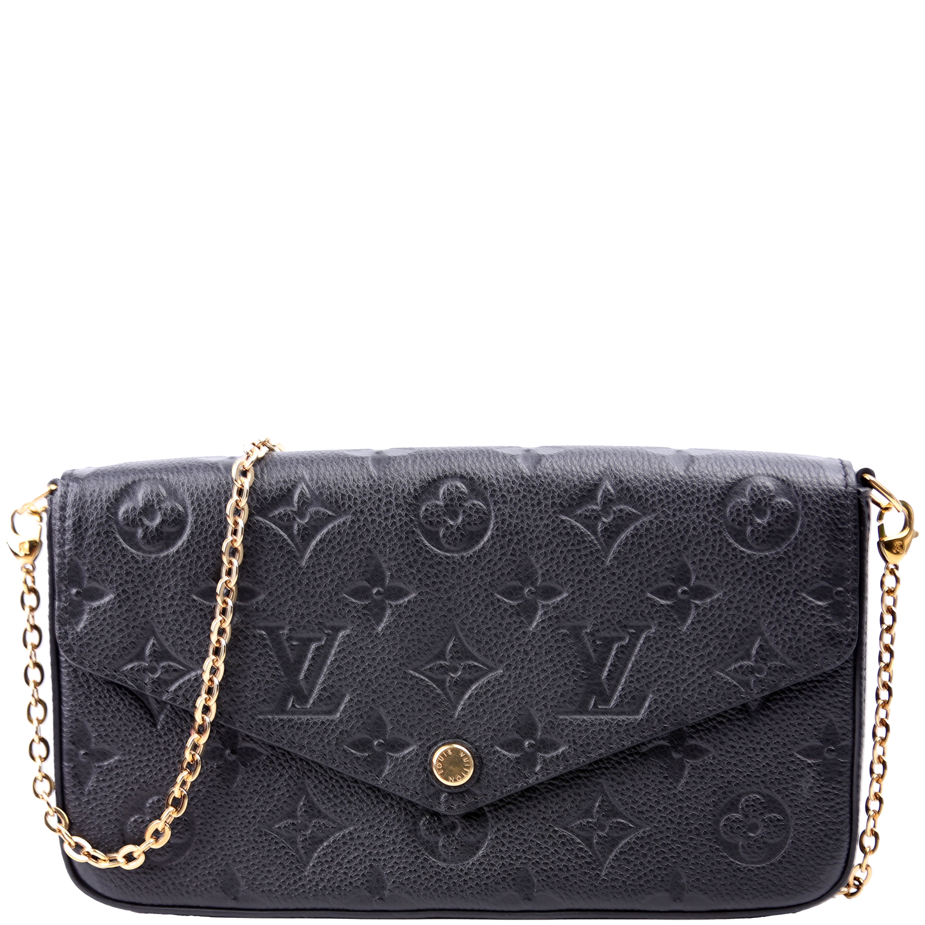 Pochette Felicie Empreinte Black