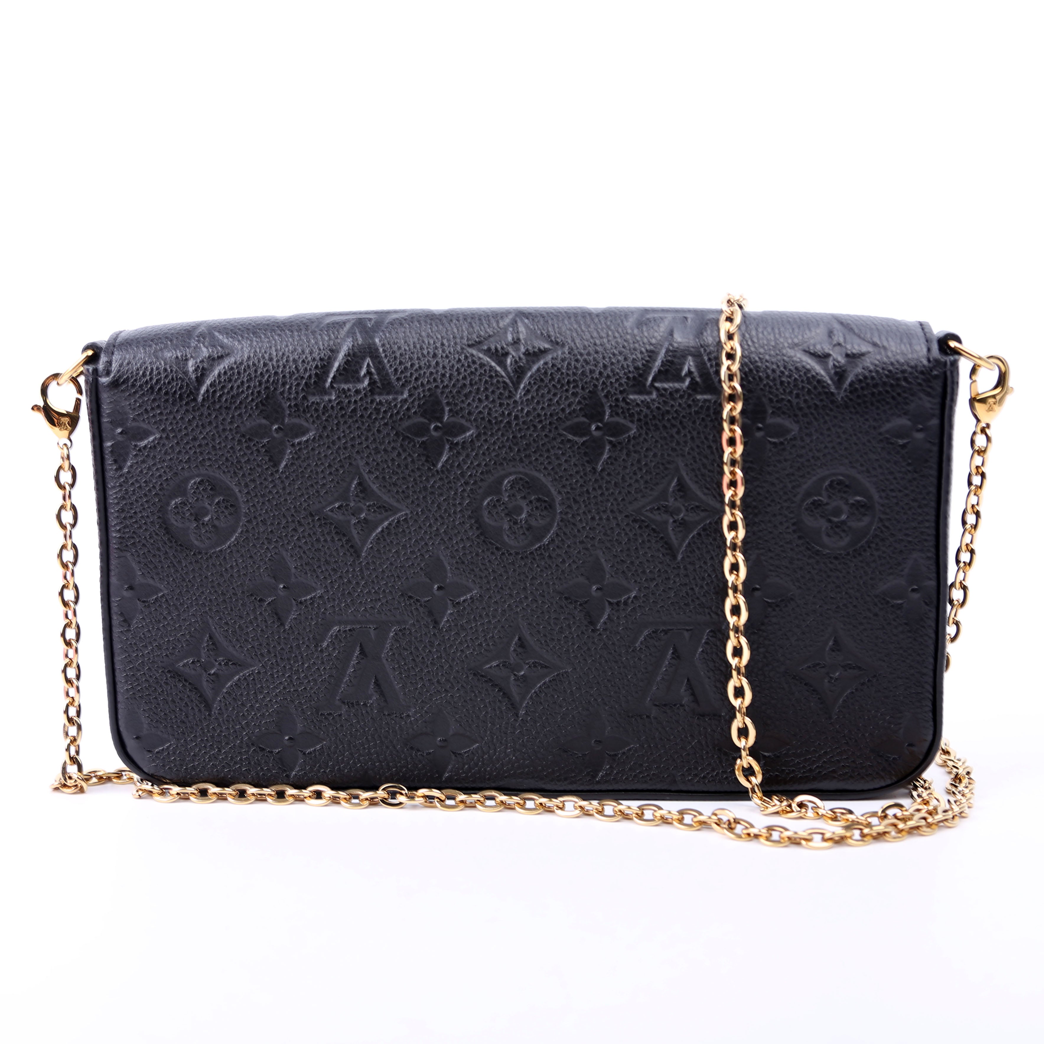 Pochette Felicie Empreinte Black
