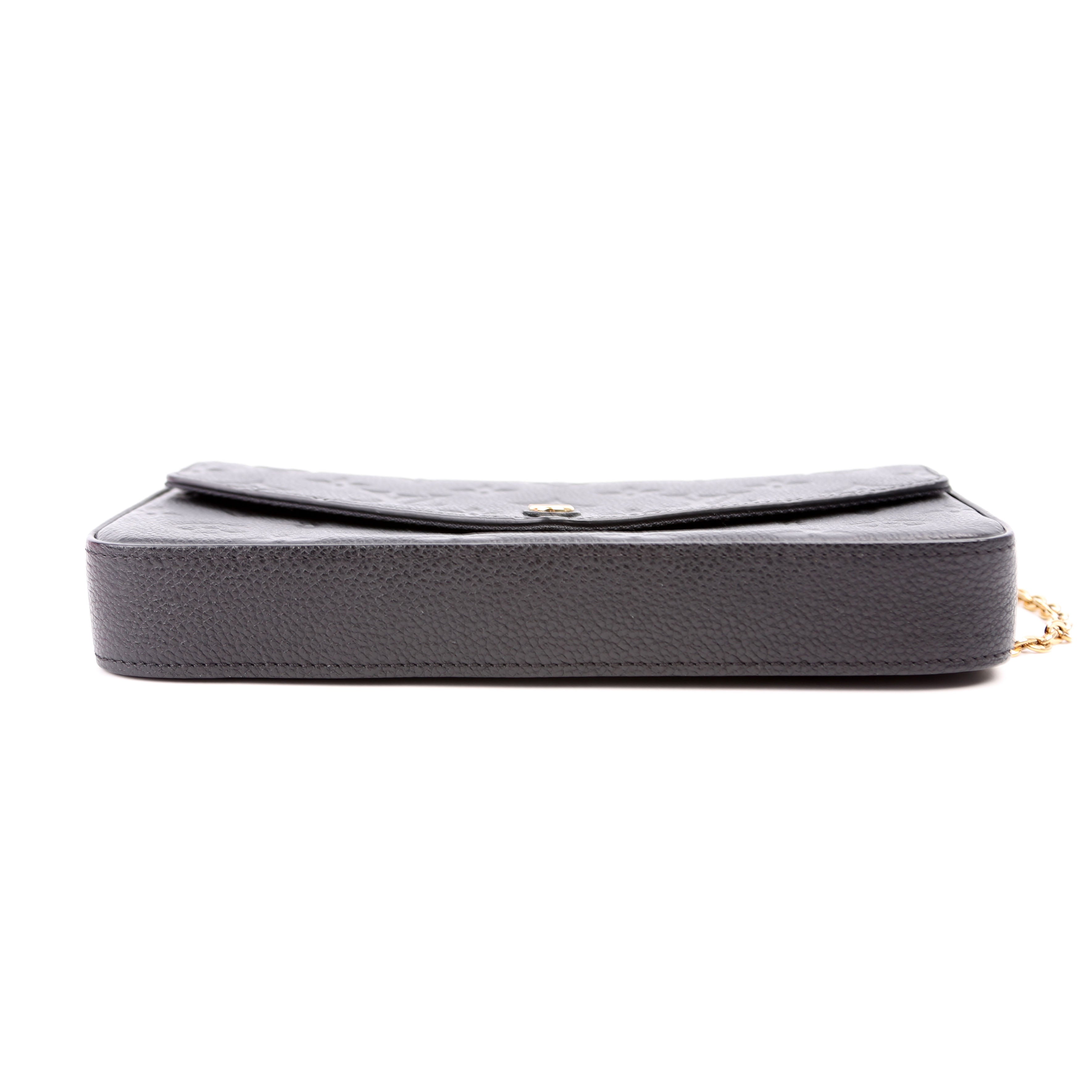 Pochette Felicie Empreinte Black