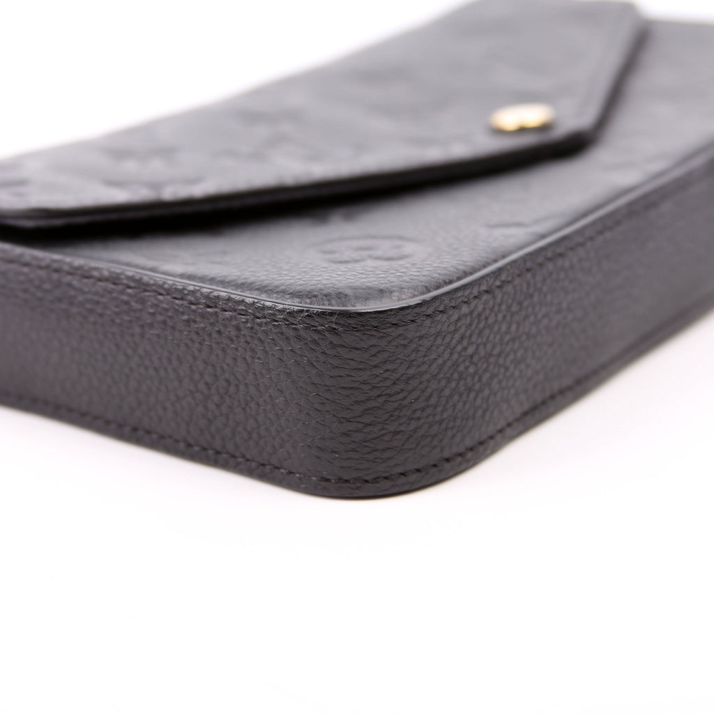 Pochette Felicie Empreinte Black