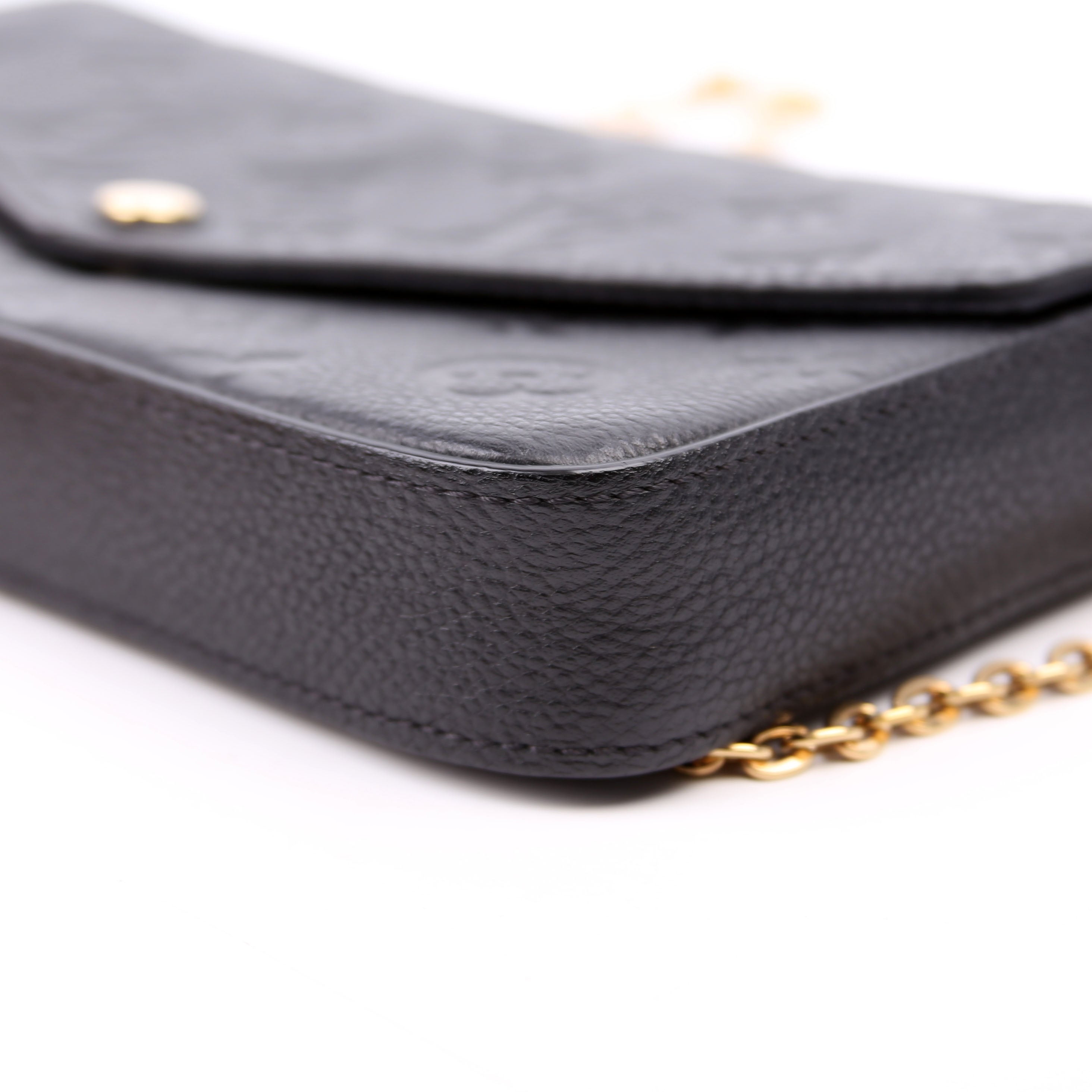 Pochette Felicie Empreinte Black