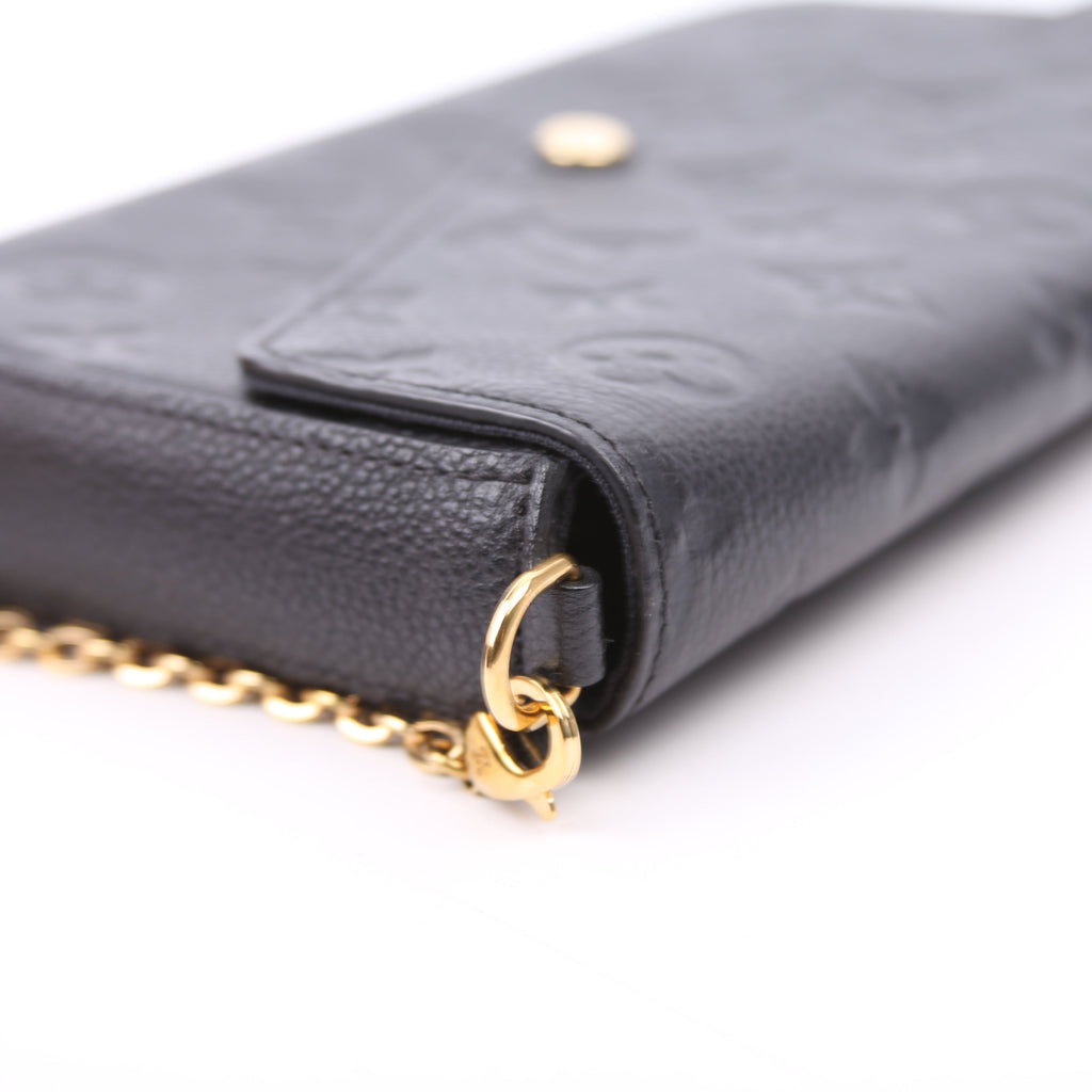 Pochette Felicie Empreinte Black