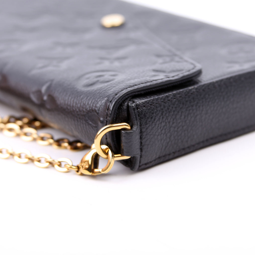 Pochette Felicie Empreinte Black