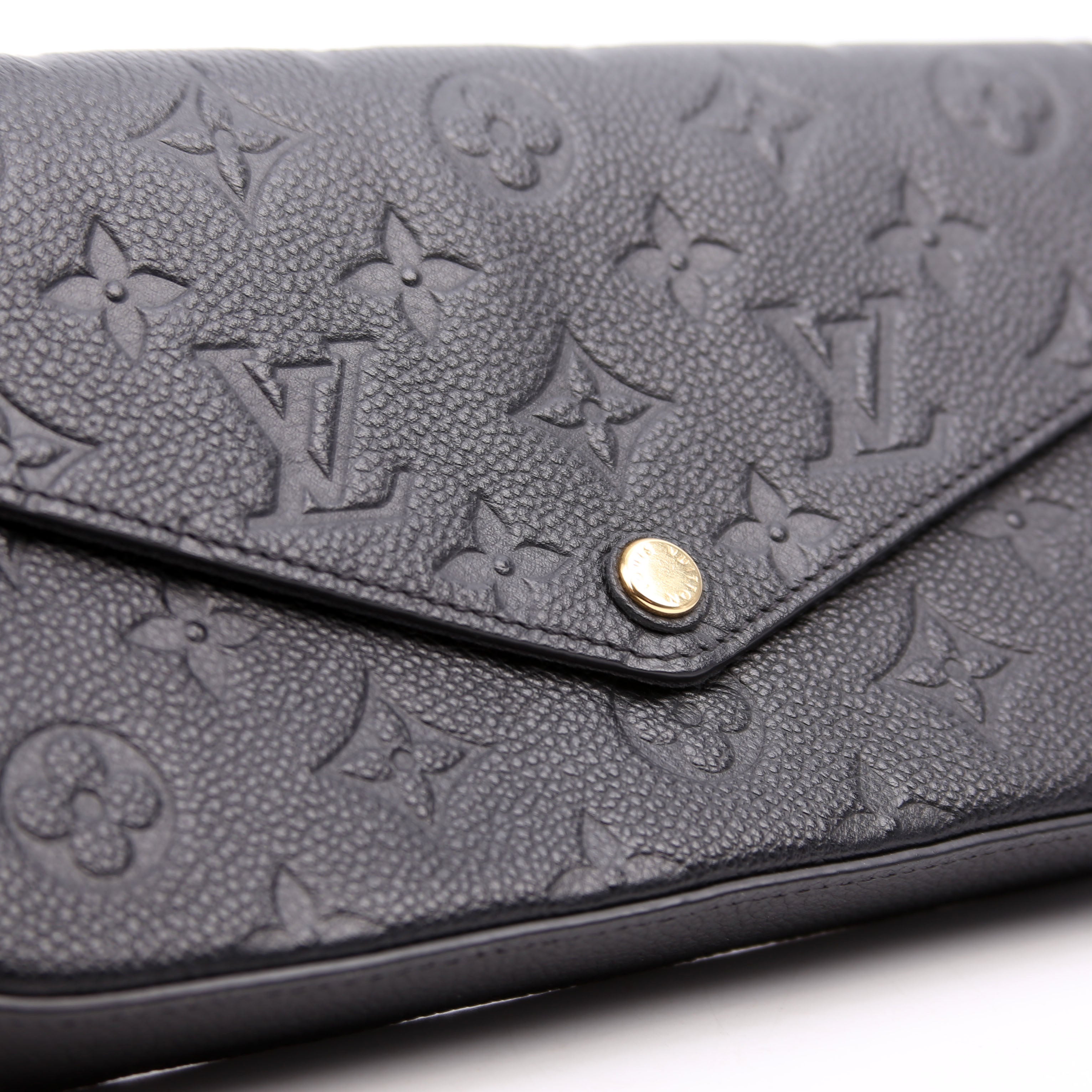 Pochette Felicie Empreinte Black
