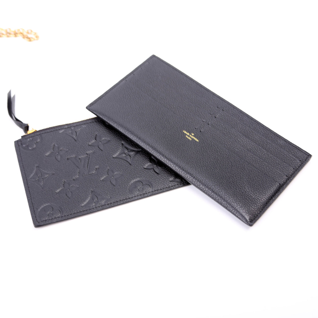Pochette Felicie Empreinte Black