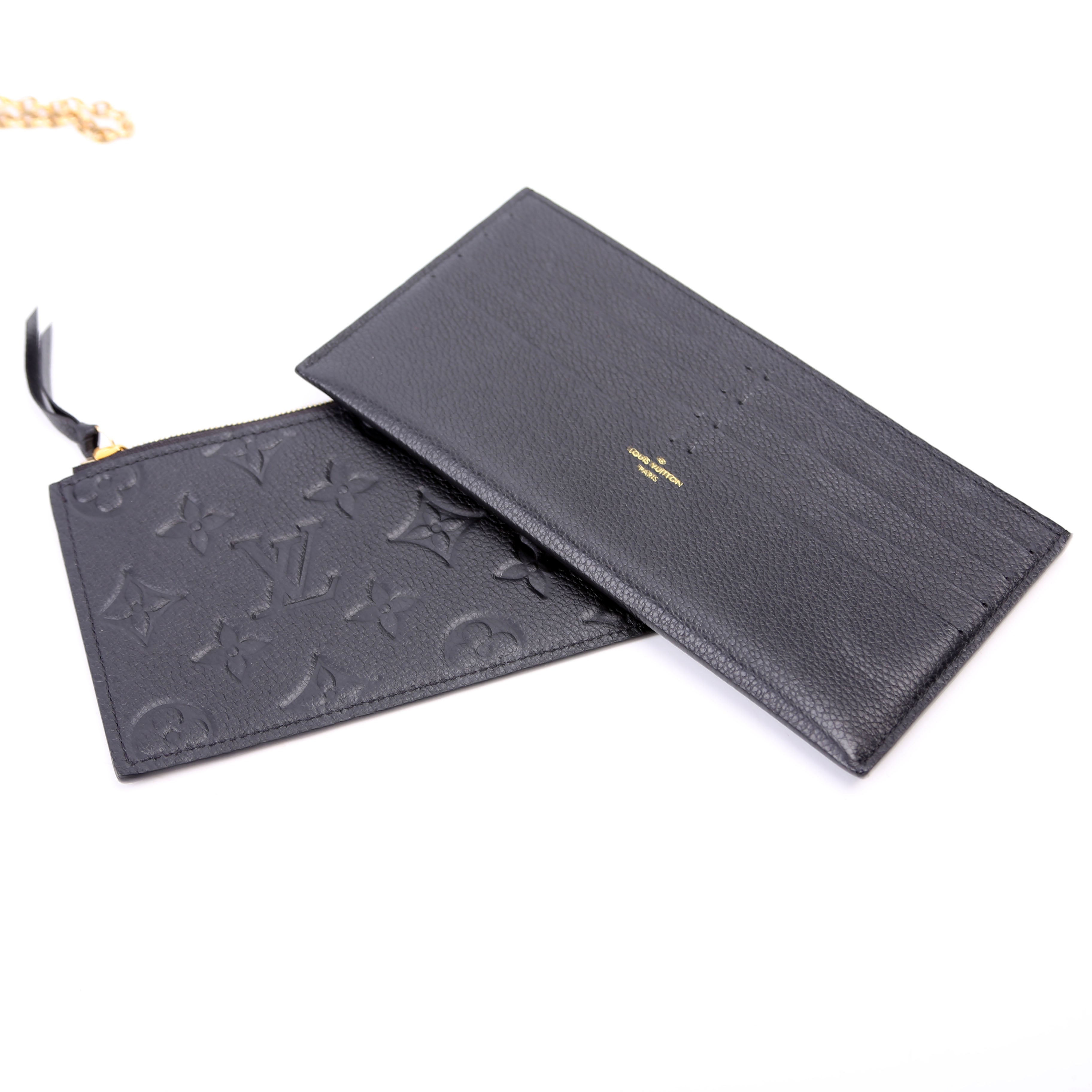 Pochette Felicie Empreinte Black