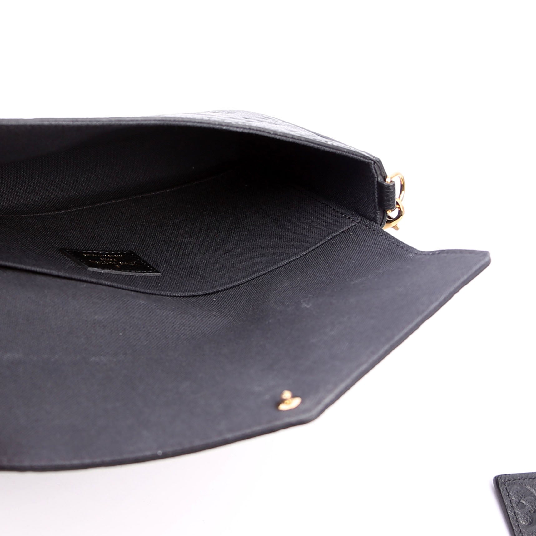 Pochette Felicie Empreinte Black