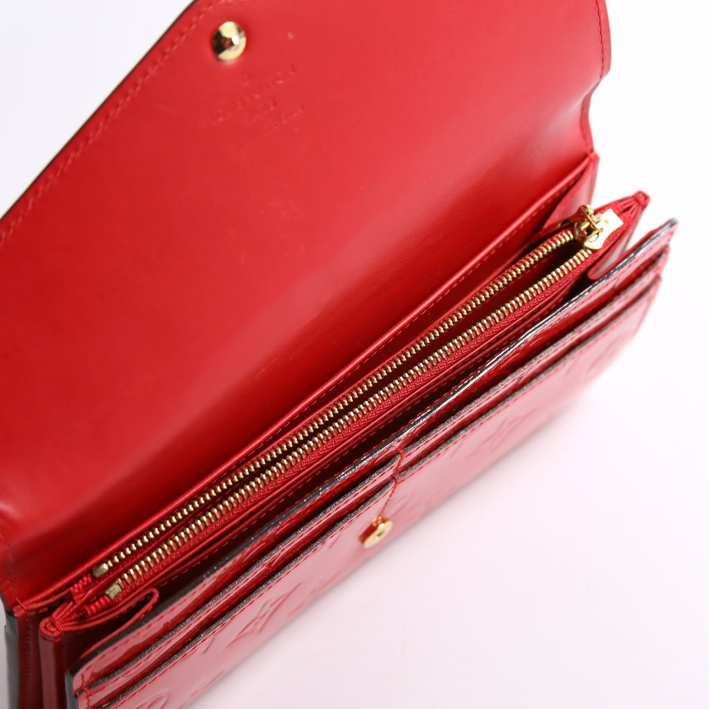 Sarah Wallet Vernis Newer Red