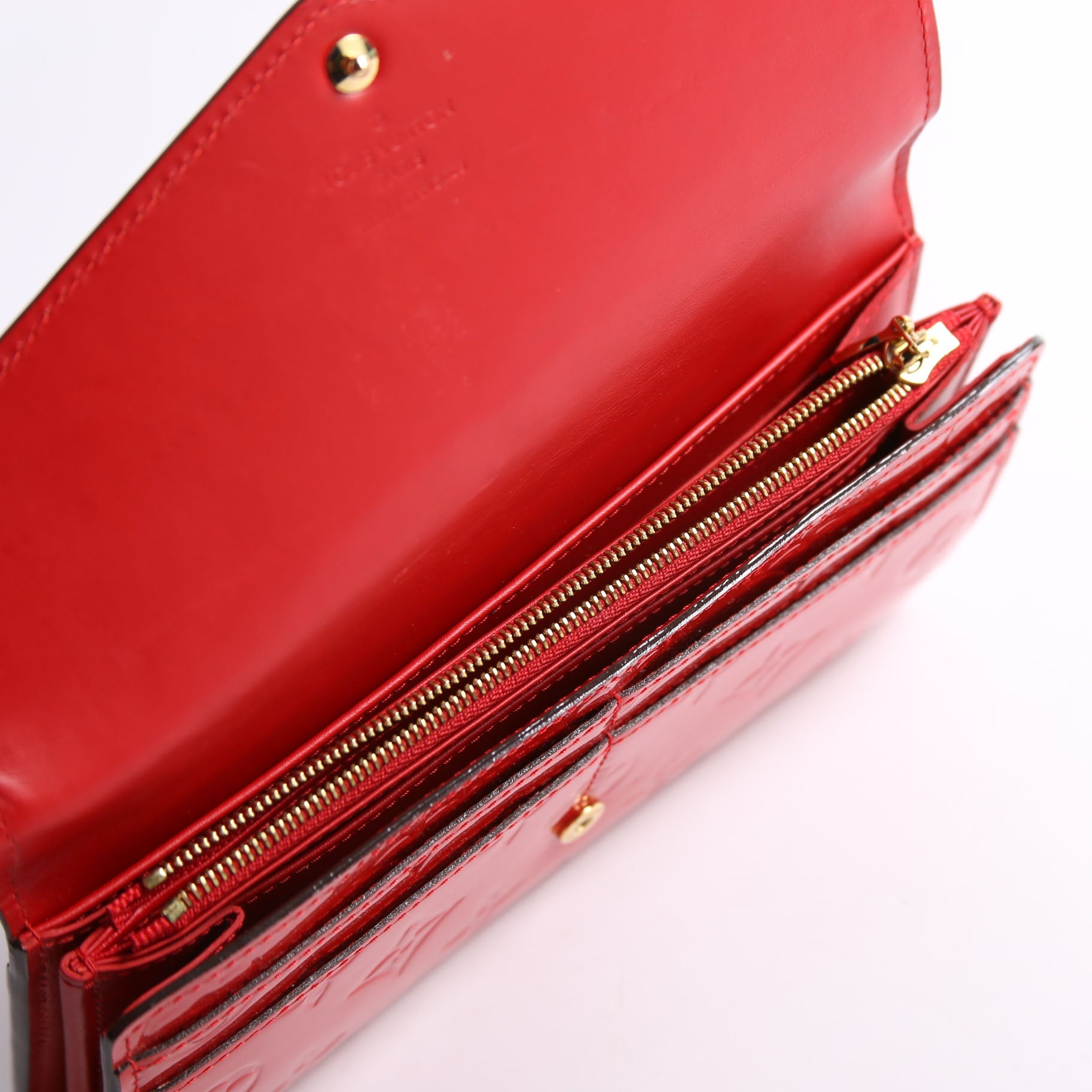 Sarah Wallet Vernis Newer Red