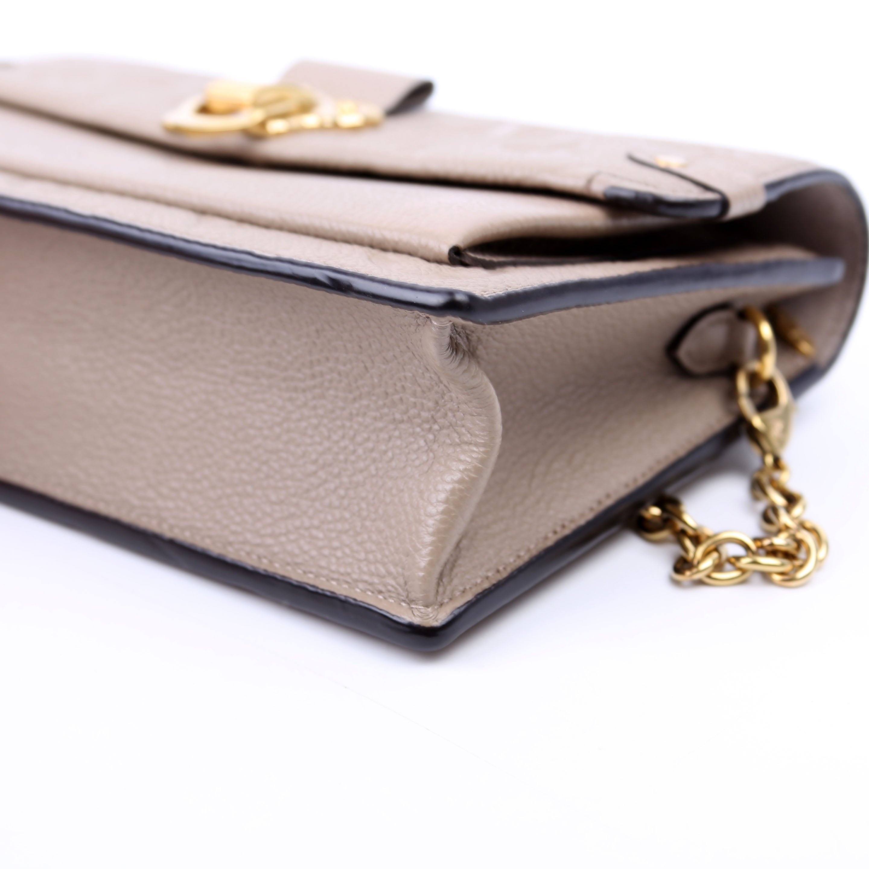 Vavin Chain Wallet Empreinte Taupe