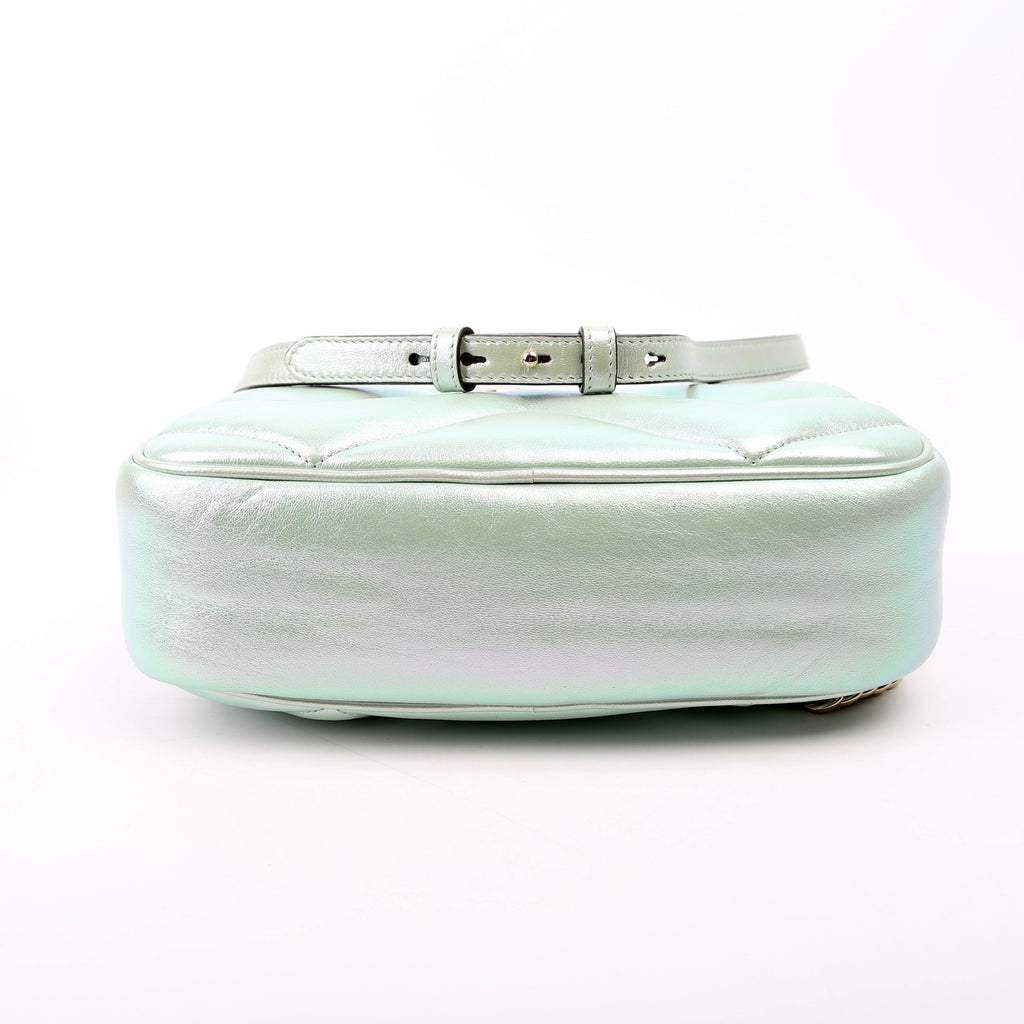 447632 Marmont Small Leather Camera Iridescent