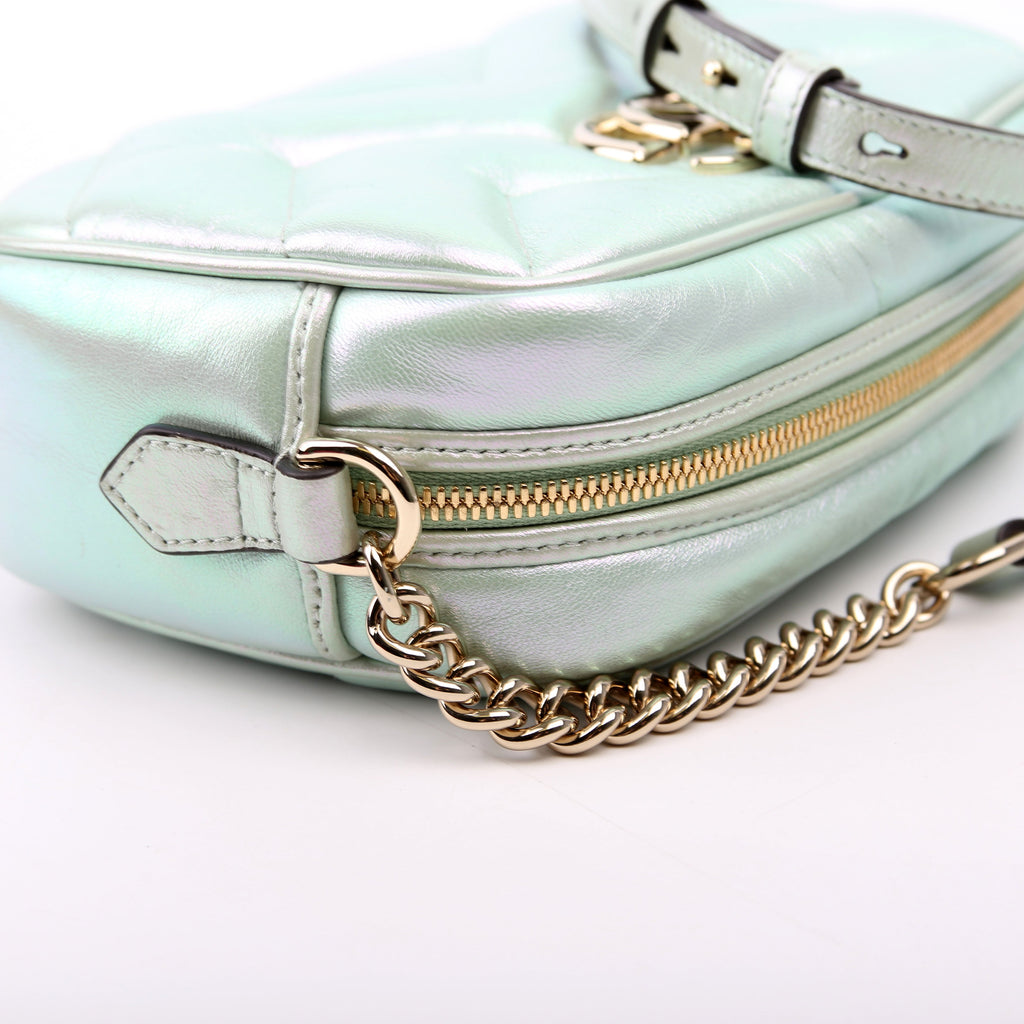 447632 Marmont Small Leather Camera Iridescent