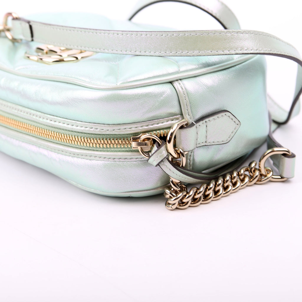 447632 Marmont Small Leather Camera Iridescent
