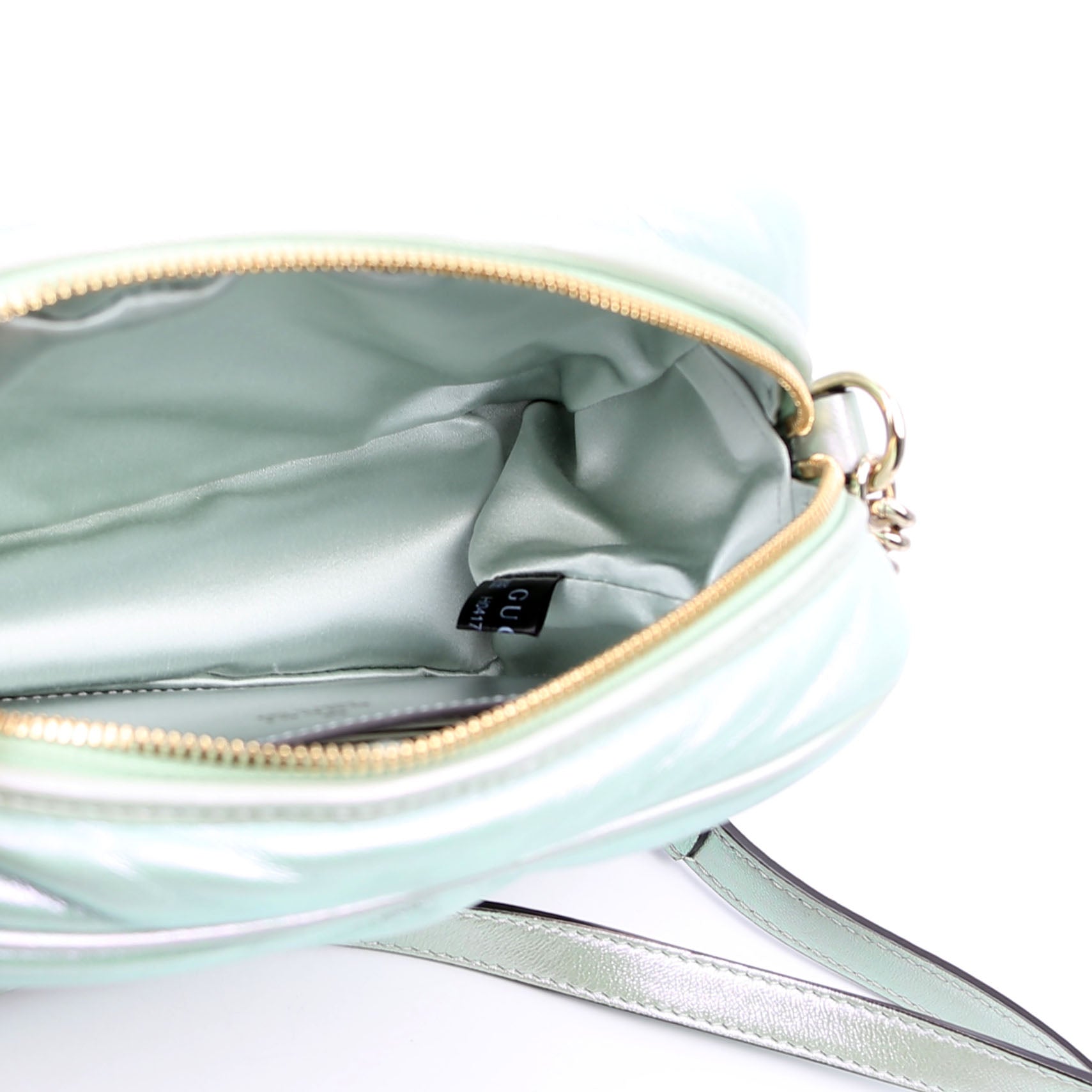 447632 Marmont Small Leather Camera Iridescent