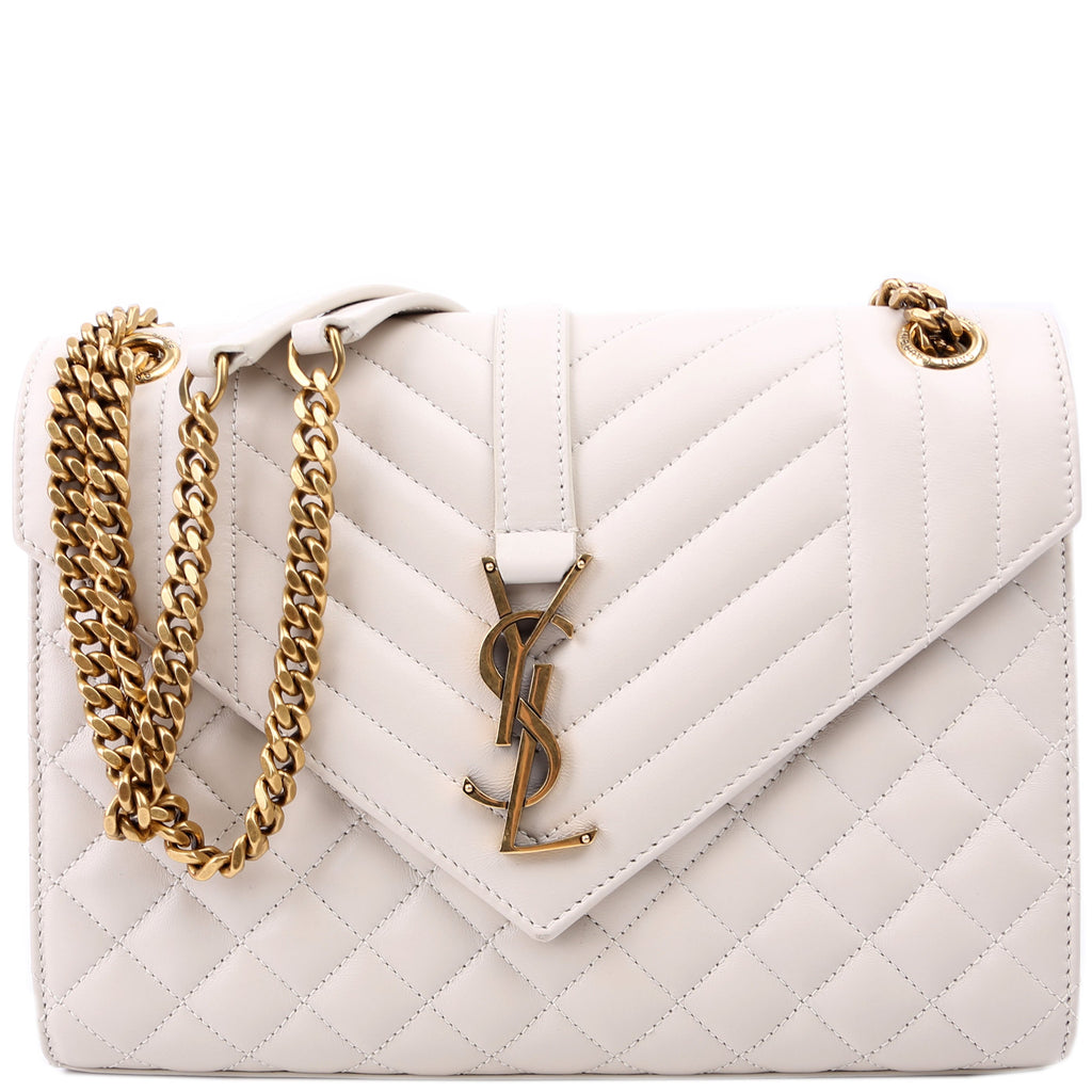Envelope Medium Tri-Quilt White