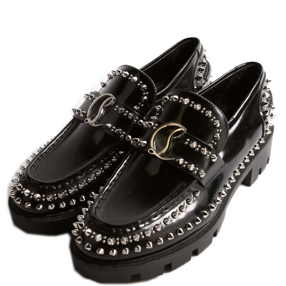 Abrasivato Spike Loafers Size 40 Black