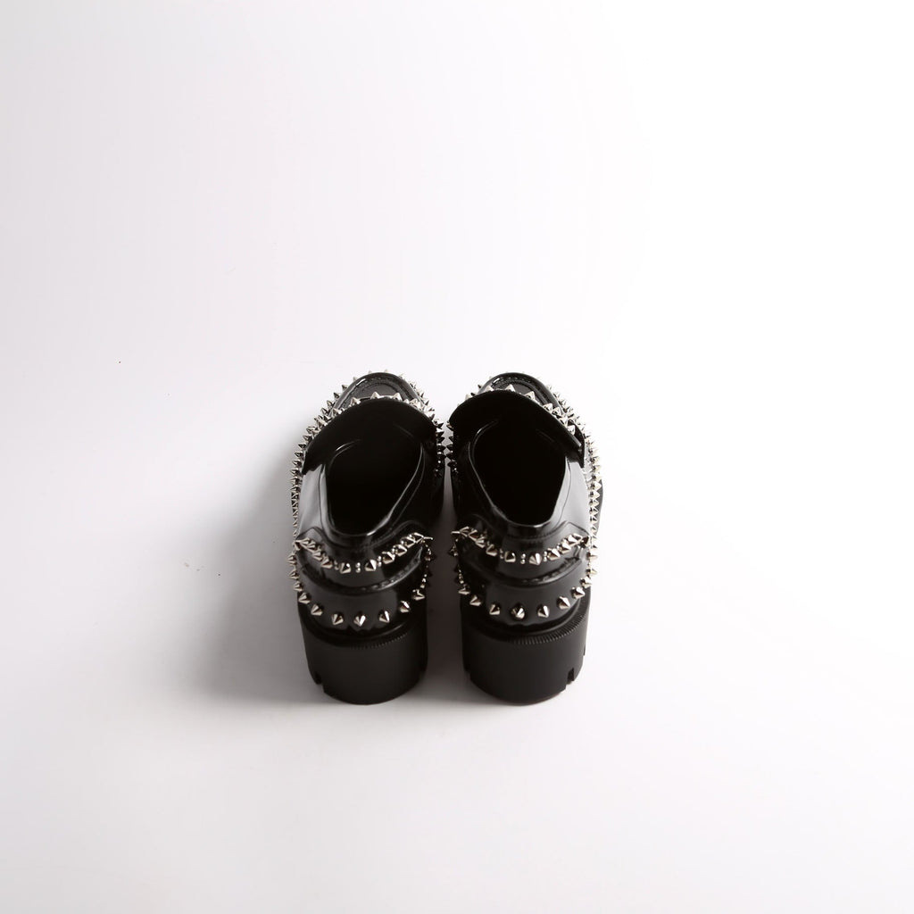 Abrasivato Spike Loafers Size 40 Black