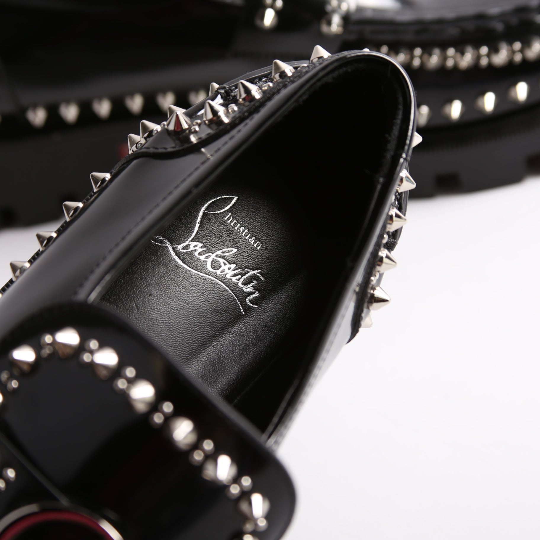 Abrasivato Spike Loafers Size 40 Black