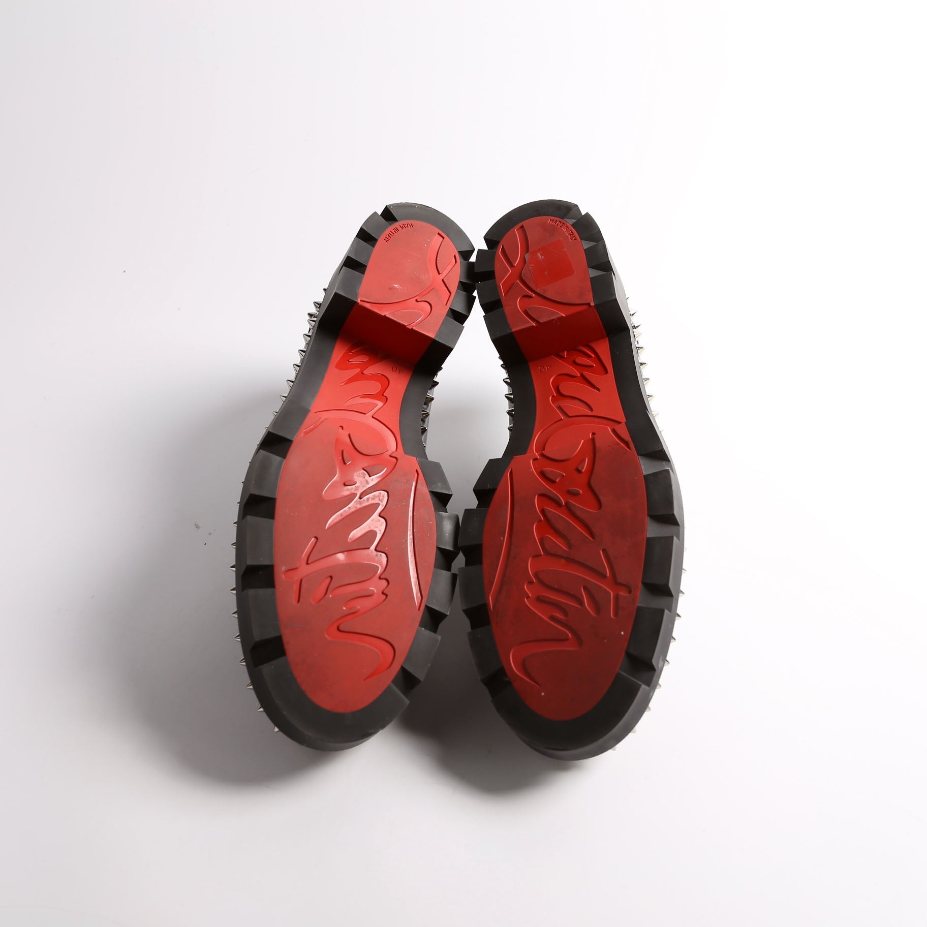 Abrasivato Spike Loafers Size 40 Black