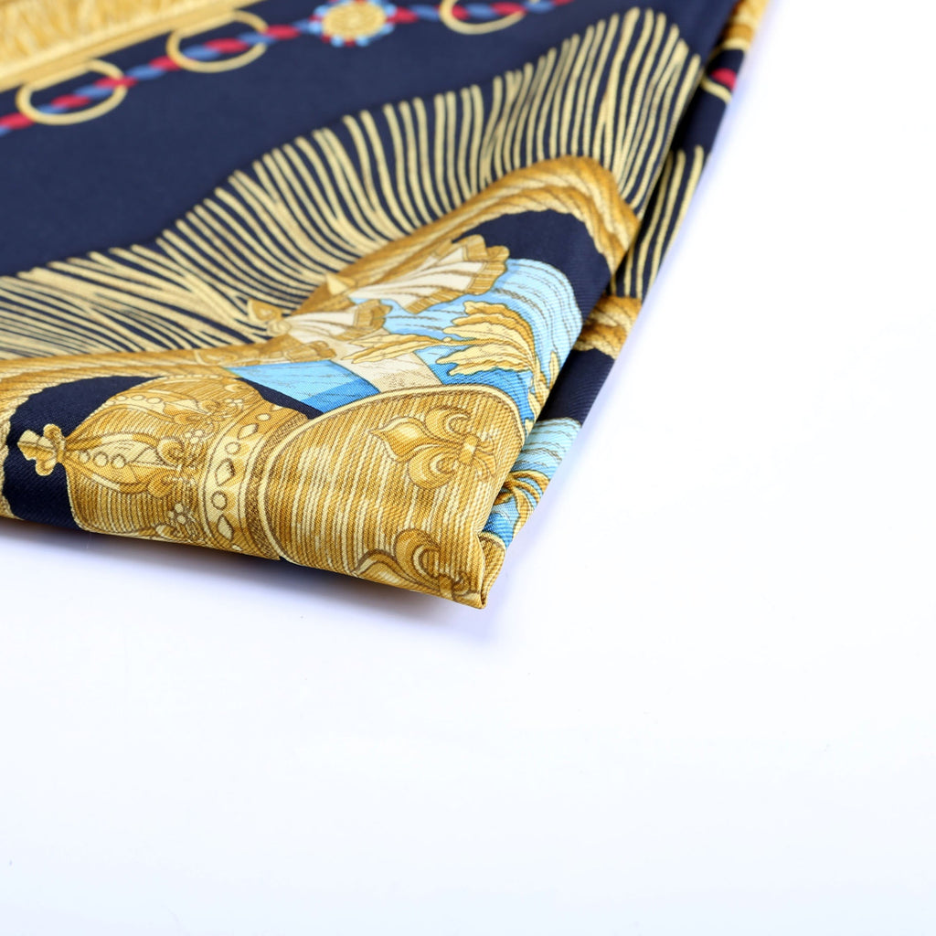 Hermes Poste Et Cavalerie 90 Silk Scarf Multicolor