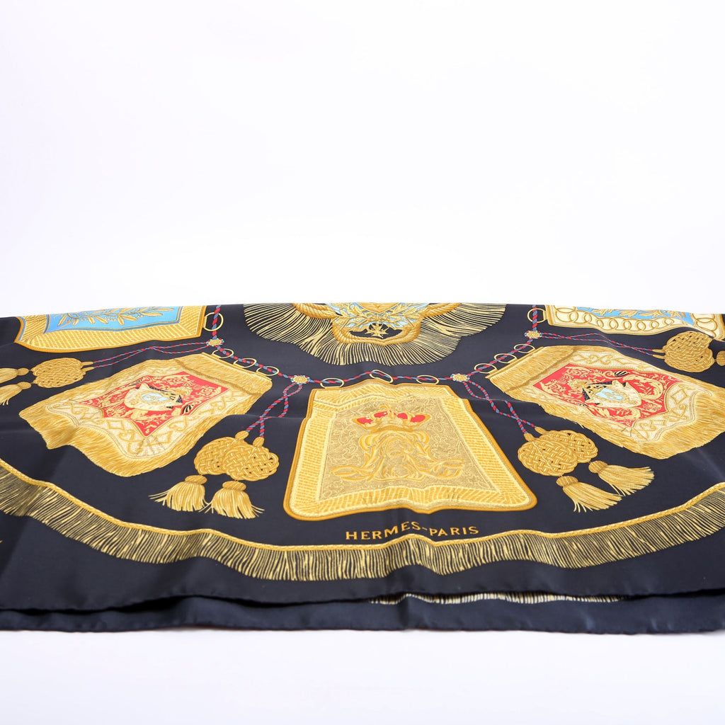 Hermes Poste Et Cavalerie 90 Silk Scarf Multicolor
