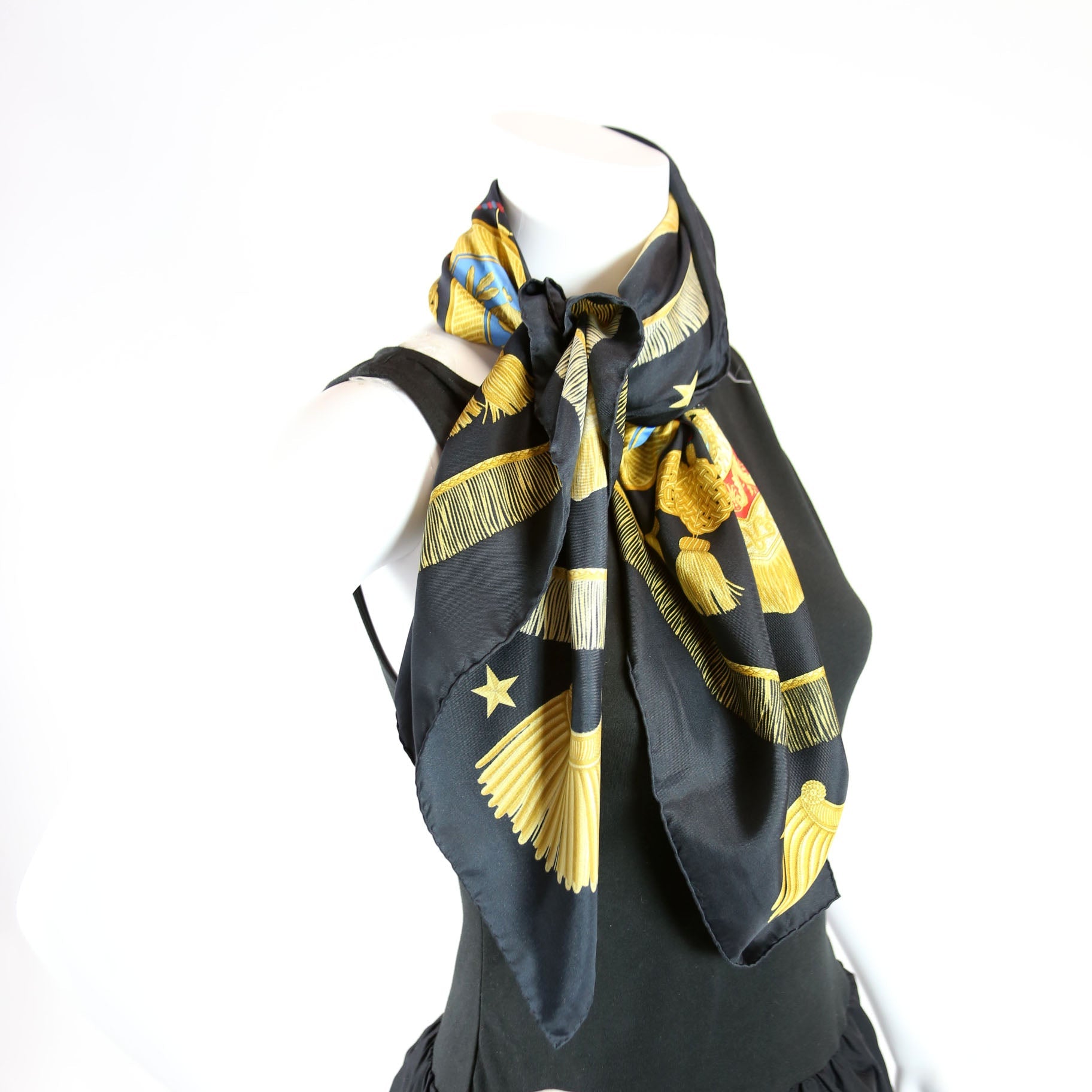 Hermes Poste Et Cavalerie 90 Silk Scarf Multicolor