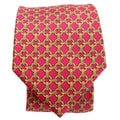 Printed Silk Tie Red/Gold