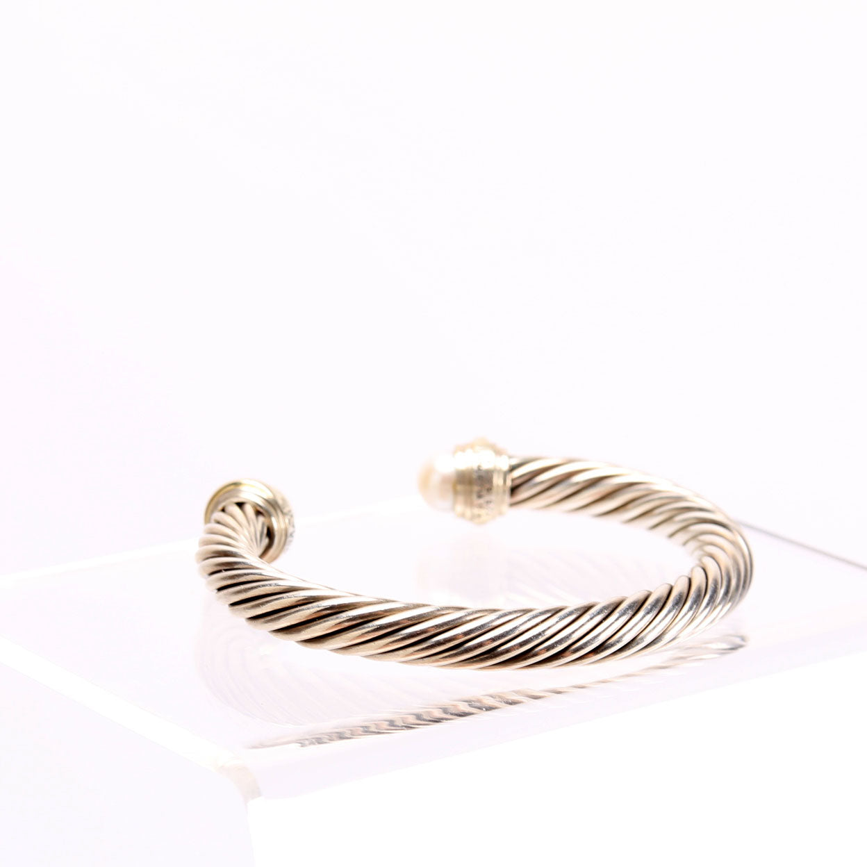 Classic Cable 7MM Bracelet 925/585/Pearl