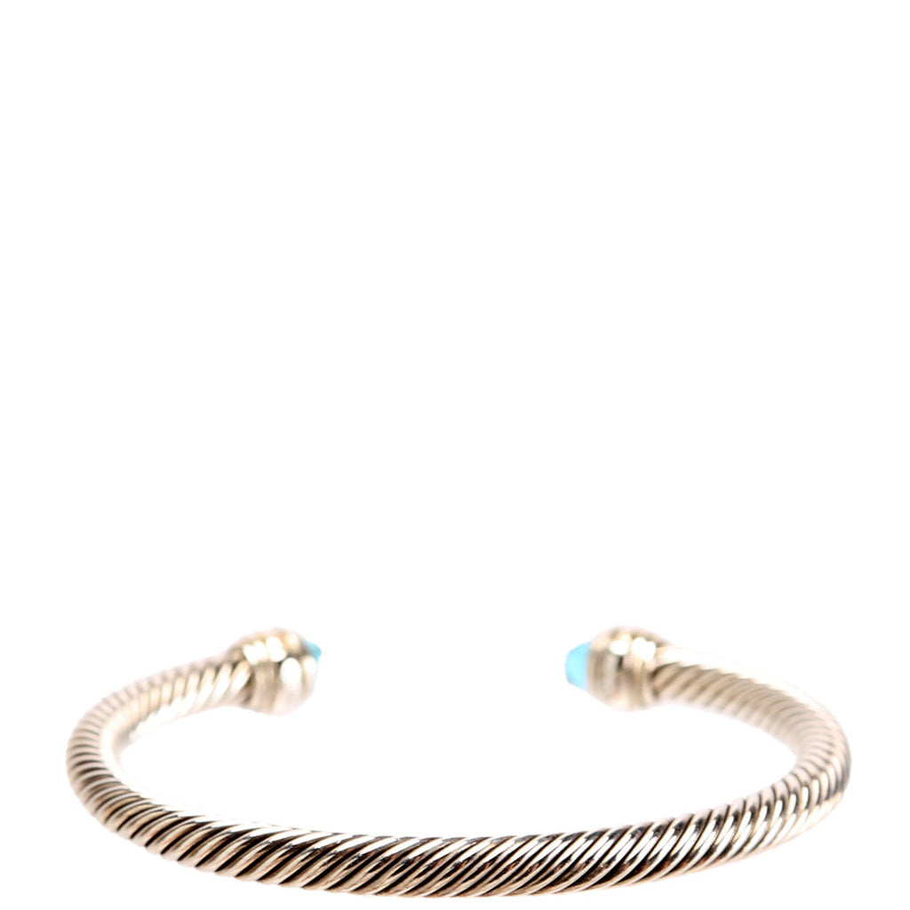 Classic Cable 5MM Bracelet 925/585/Topaz